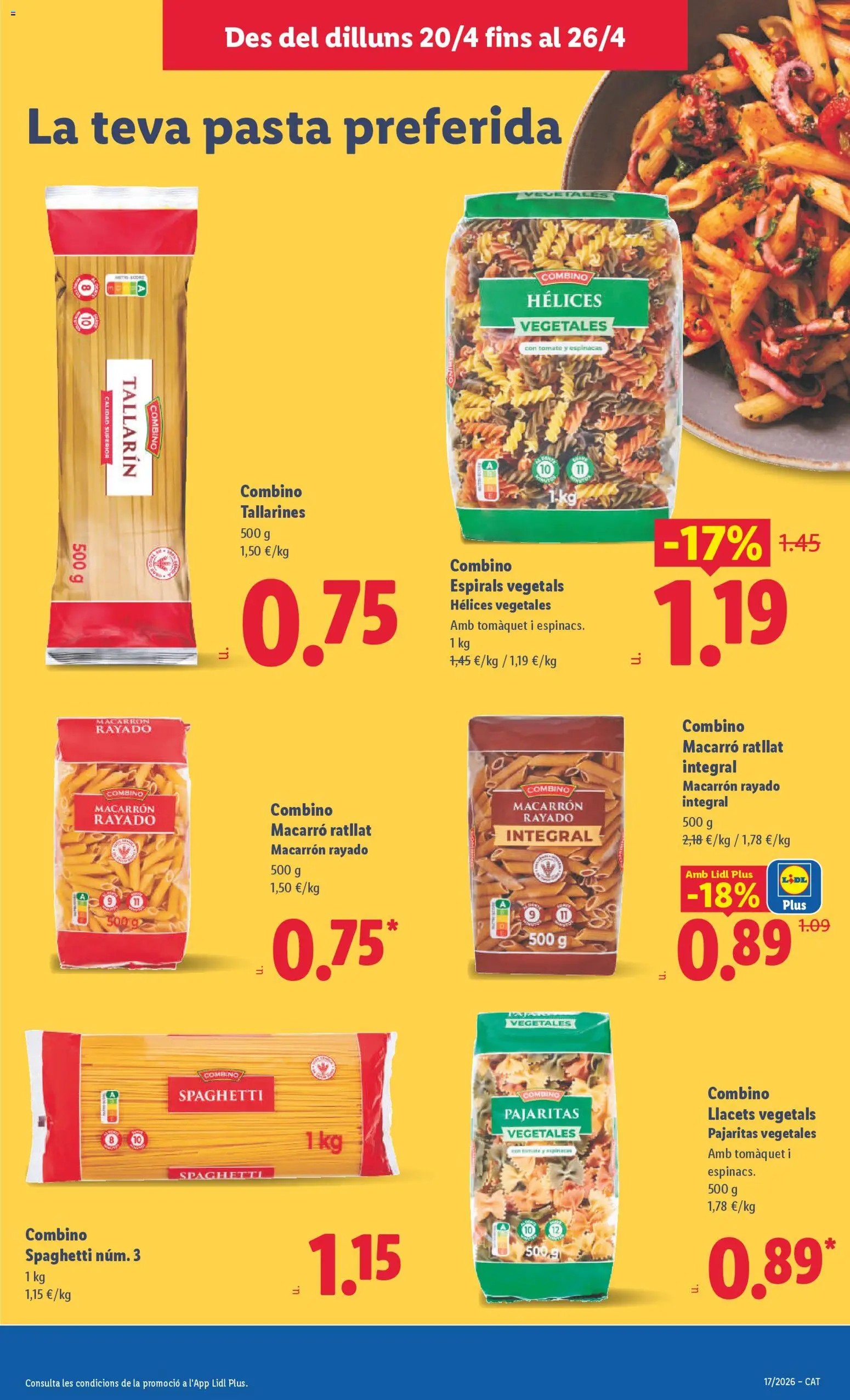 Lidl folleto │ válido desde el 20.04.2026 | Página: 17 | Productos: Πορσελάνη, Pasta