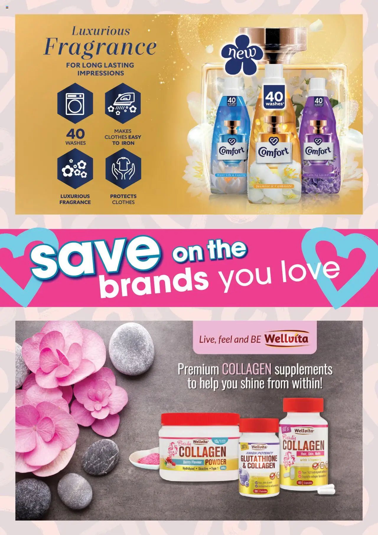 Clicks - Clubcard Magazine │ valid from 01.08.2025 | Page: 118 | Products: Iron, Detergente líquido, Fragrance, Supplements