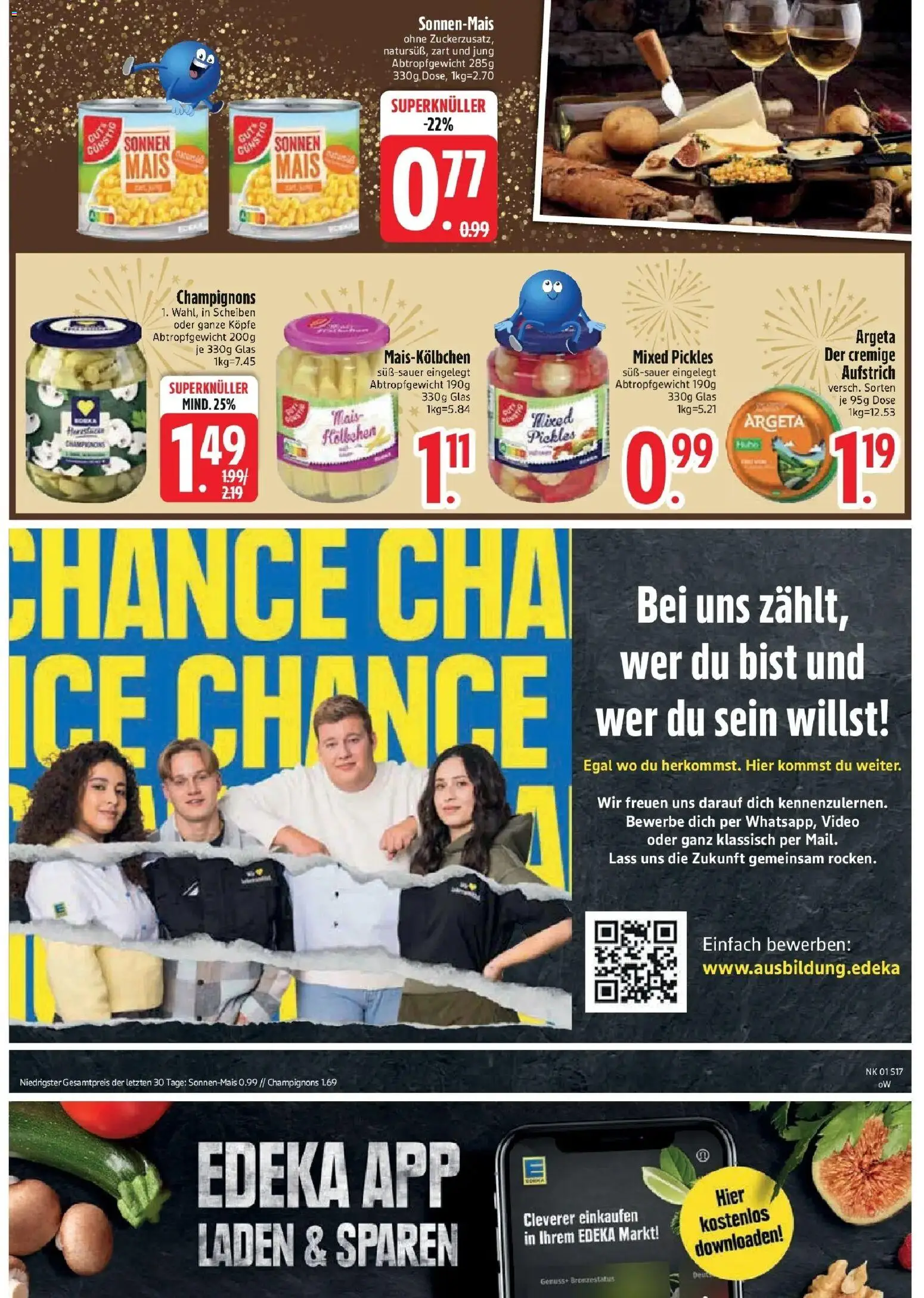Edeka prospekt München	 – gültig ab 28.12.2025 | Seite: 19 | Produkte: Champignons, Video