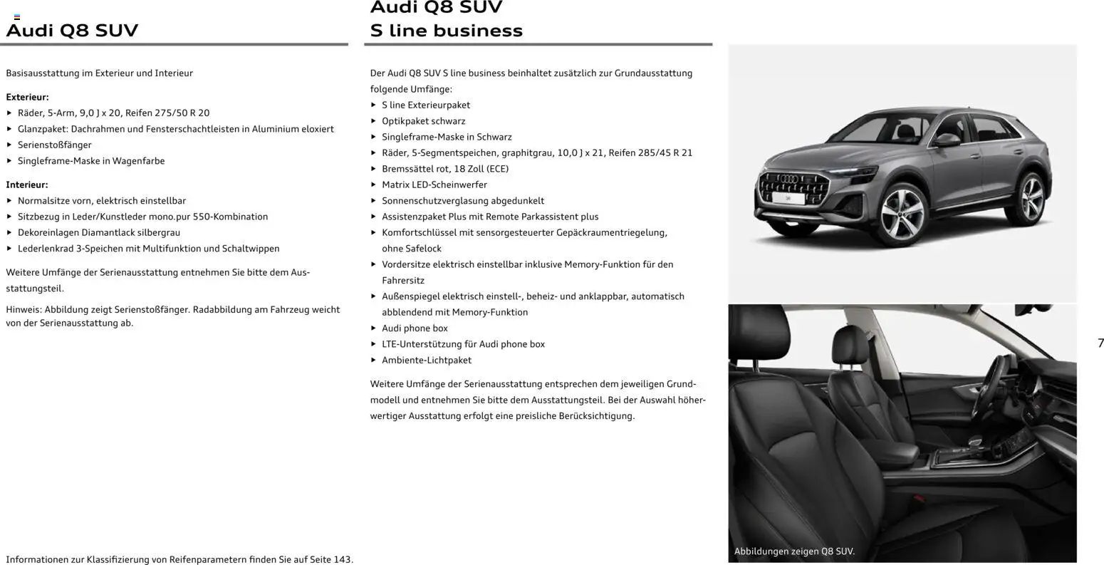 Audi Q8 – gültig ab 28.10.2025 | Seite: 7 | Produkte: Box