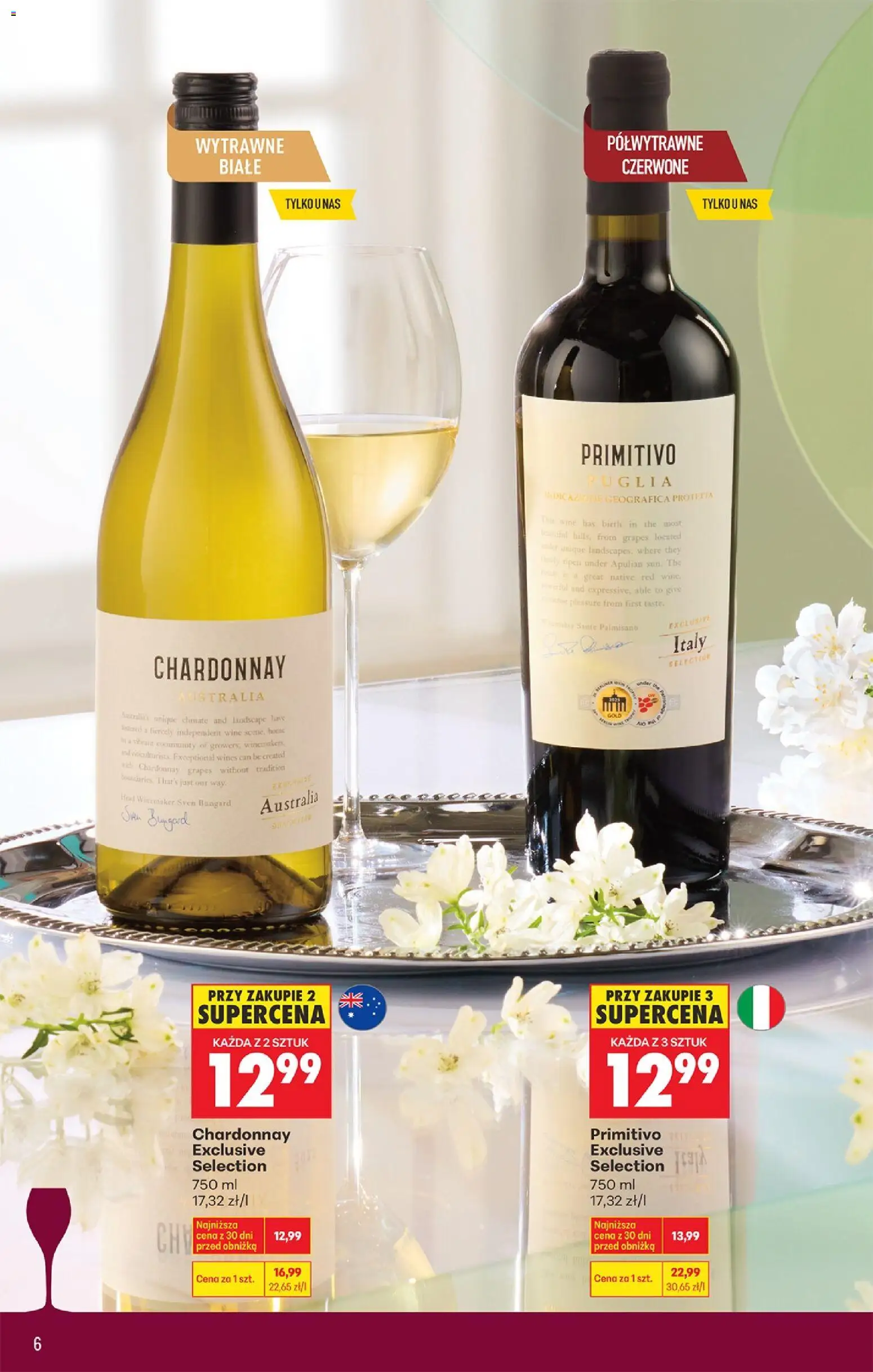 Biedronka Polsko leták - Czas na toast od 09.03.2026 | Strana: 8 | Produkty: Mošt, Primitivo Puglia, Primitivo