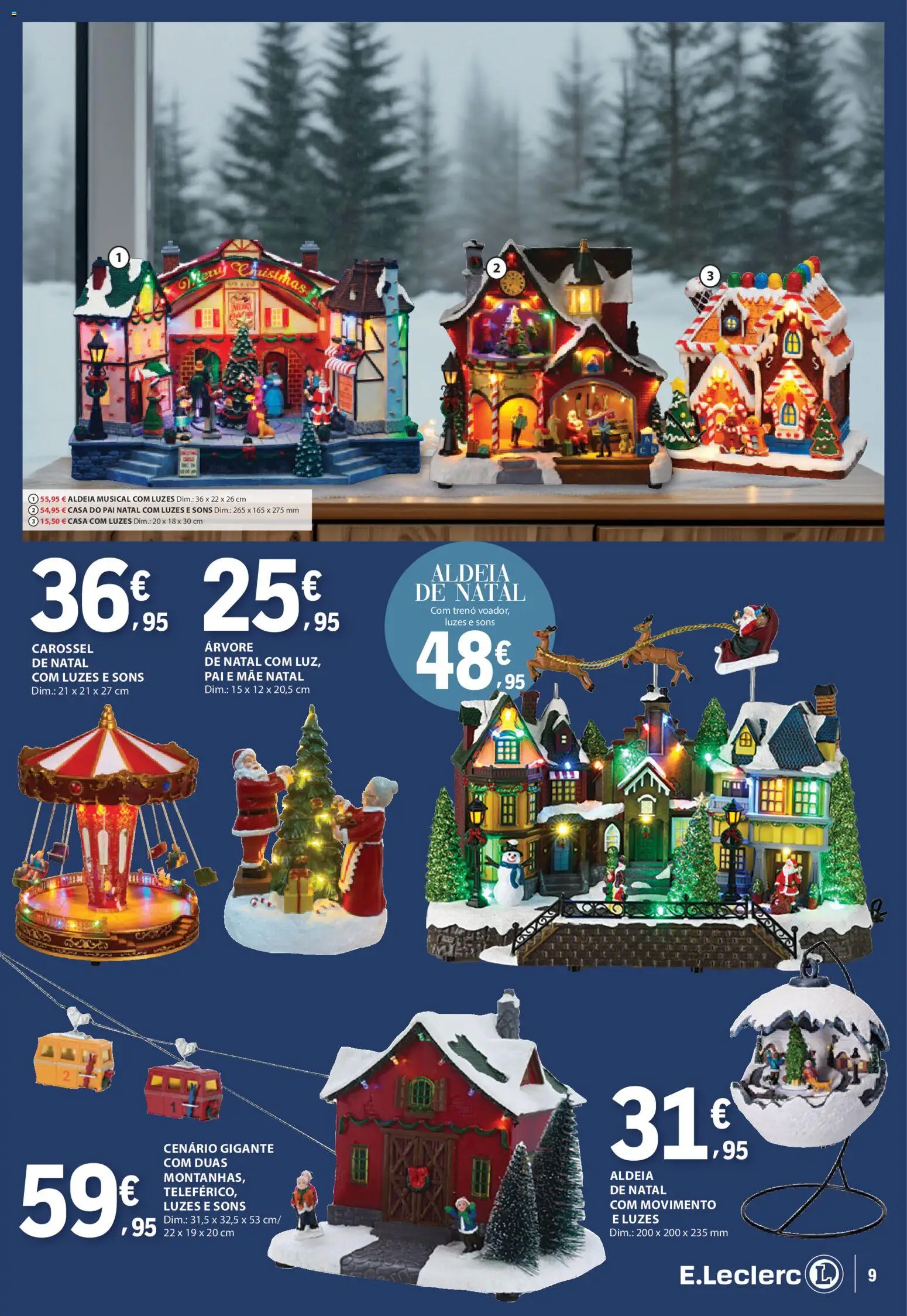 E.Leclerc - Folheto Natal │ válido de 04.11.2025 | Página: 9 | Produtos: Árvore de natal