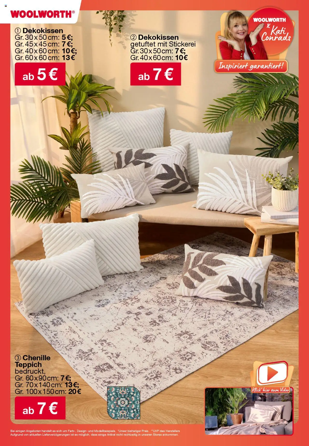 Woolworth Prospekt 	 - gültig ab dem 07.08.2025 | Seite: 2 | Produkte: Teppich, Video