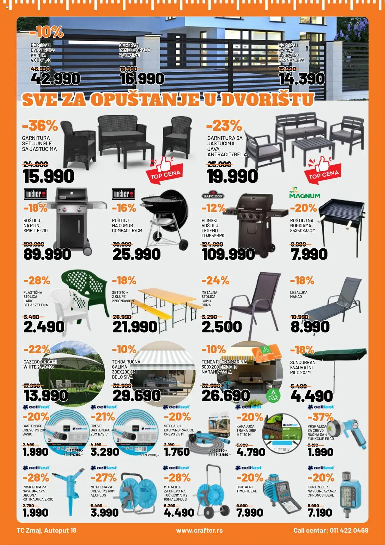 Crafter katalog - važi od 03.06.2025 | Strana: 3 | Proizvode: Ležaljka, Stolica, Suncobran, Roštilj