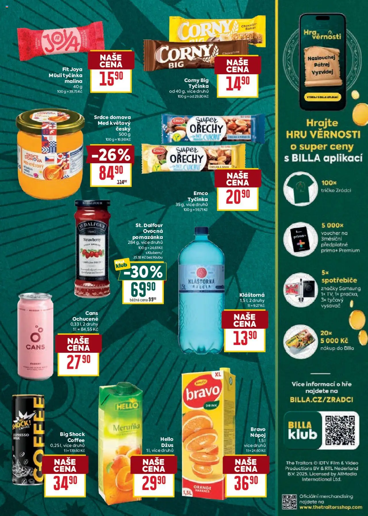 Billa Velký leták od 24.09.2025 | Strana: 15 | Produkty: Ořechy, Vysavač, Müsli, Big Shock