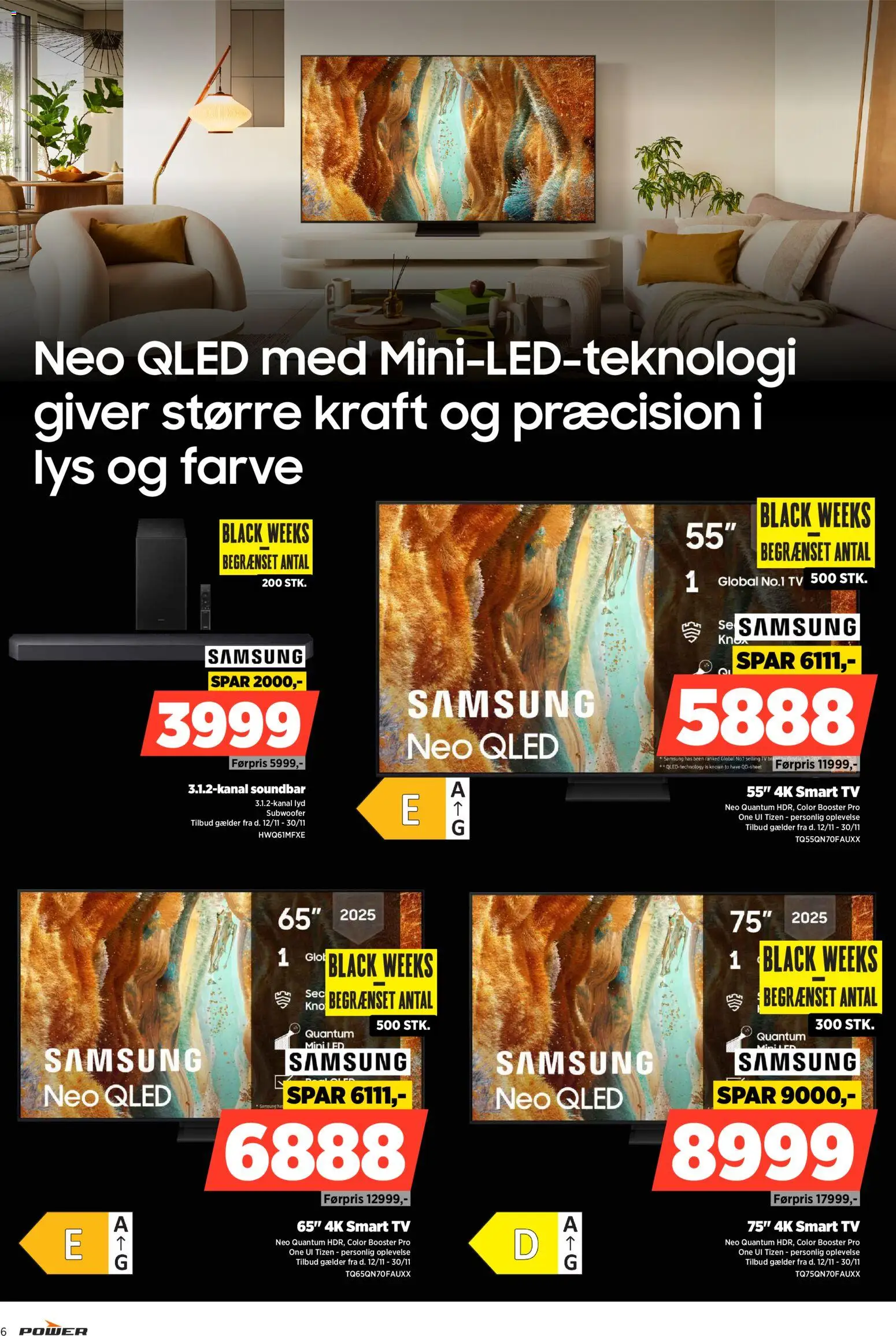 Power tilbudsavis – gyldig fra 12.11.2025 | Side: 6 | Produkter: Soundbar, Smart TV, Is, Lyd