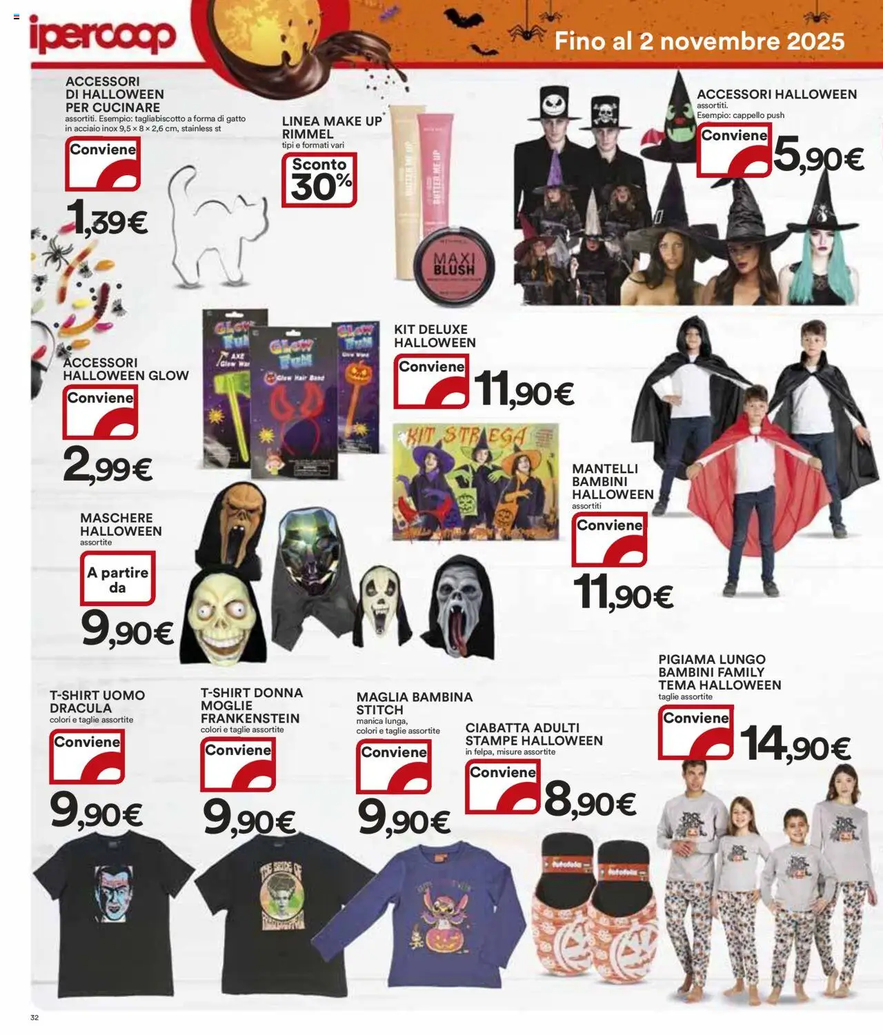Volantino Ipercoop del 09.10.2025 | Pagina: 32 | Prodotti: Pigiama, Cappello, Blush
