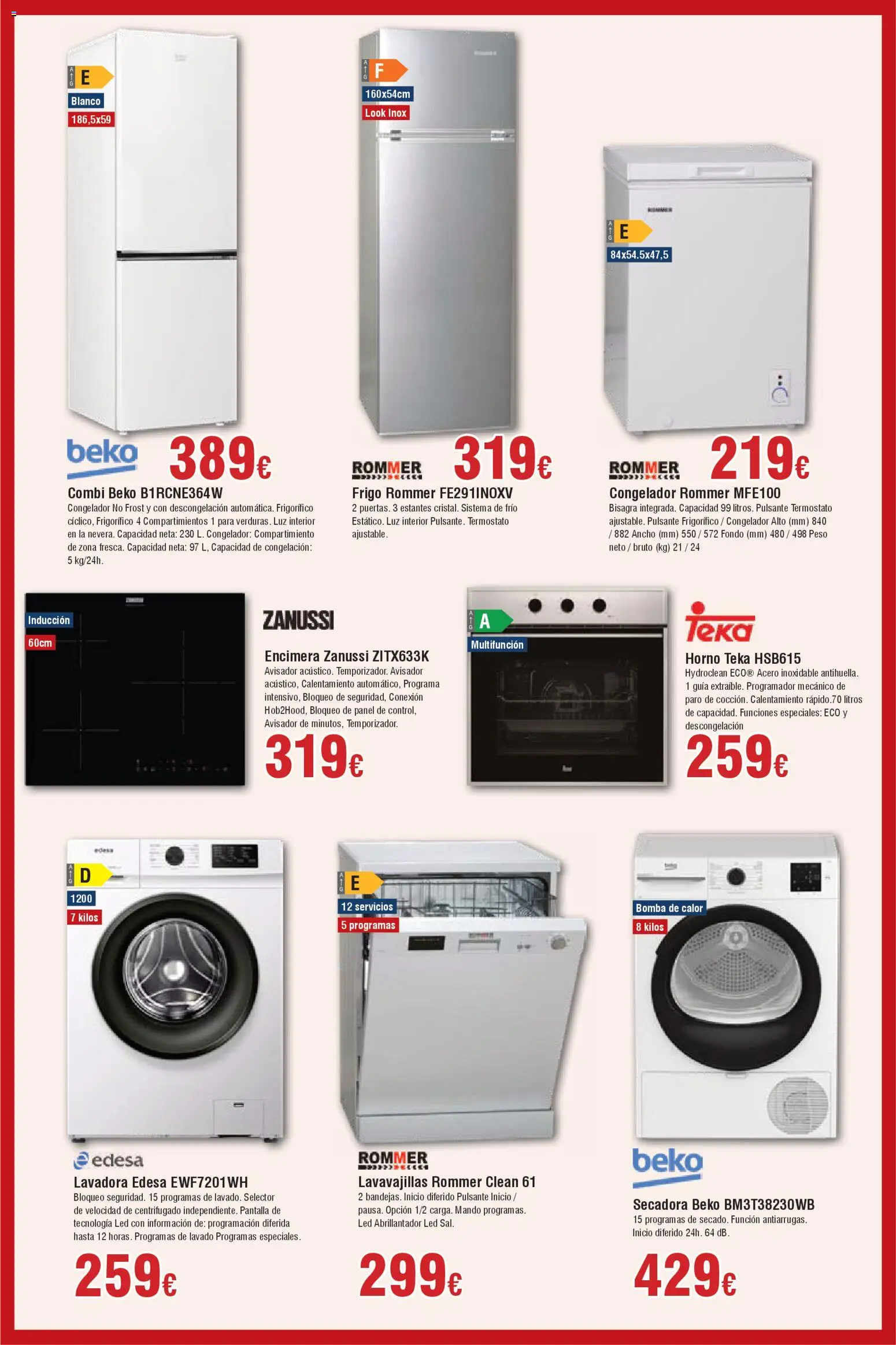 Froiz - Folleto Hiper │ válido desde el 25.11.2025 | Página: 4 | Productos: Lavadora, Lavavajillas, Combi, Peso