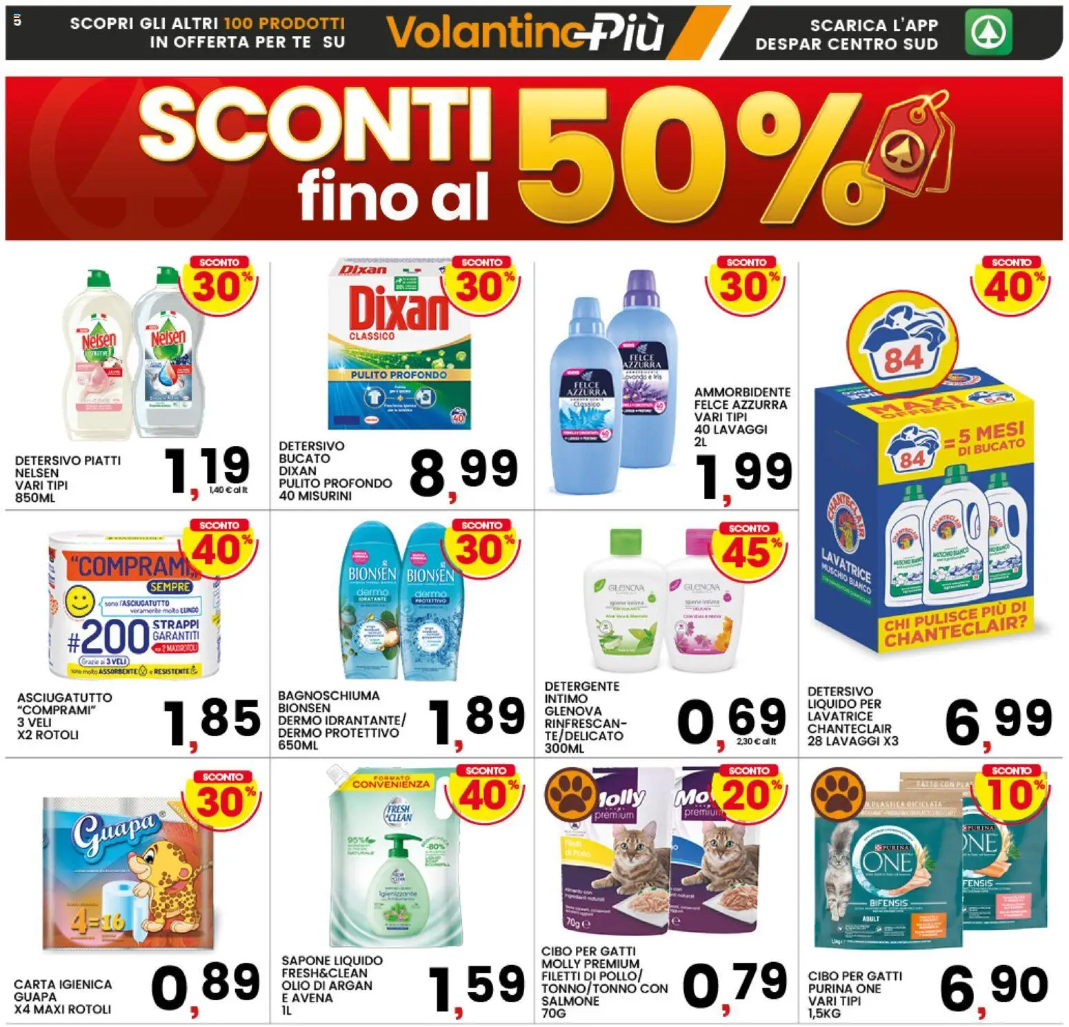 Volantino Interspar del 12.01.2026 | Pagina: 5 | Prodotti: Ammorbidente, Olio, Lavatrice, Polo
