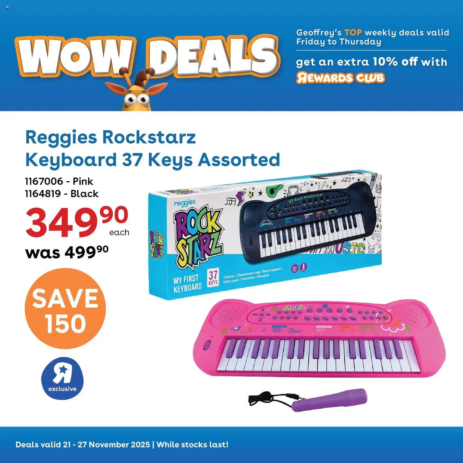 New Toys R Us catalogue – valid from 21.11.2025 | Page: 1 | Products: Keyboard, Microphone