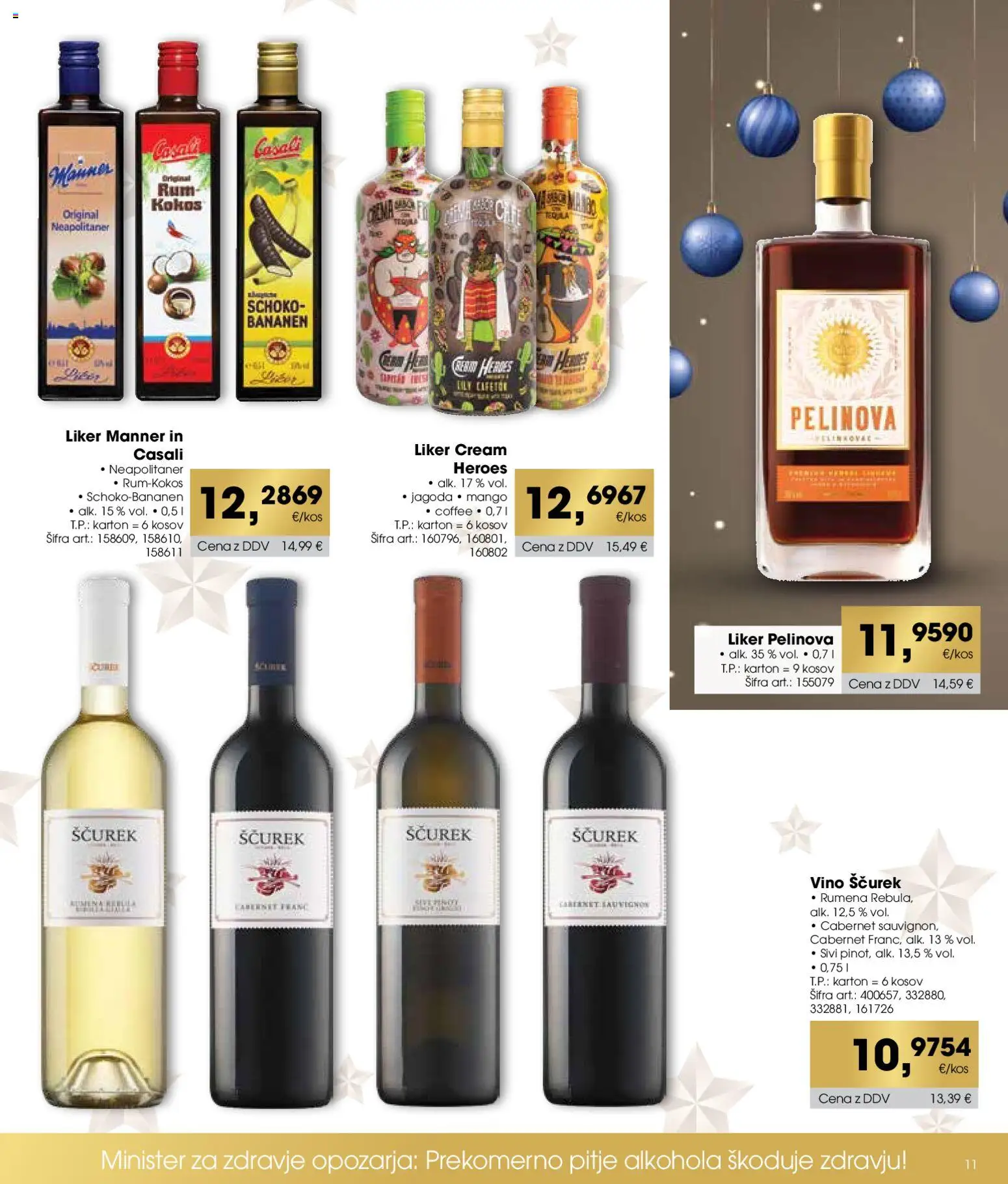 Novi Tuš katalog ponudbe – veljaven od 11.11.2025 | Stran: 11 | Izdelki: Vino, Mango