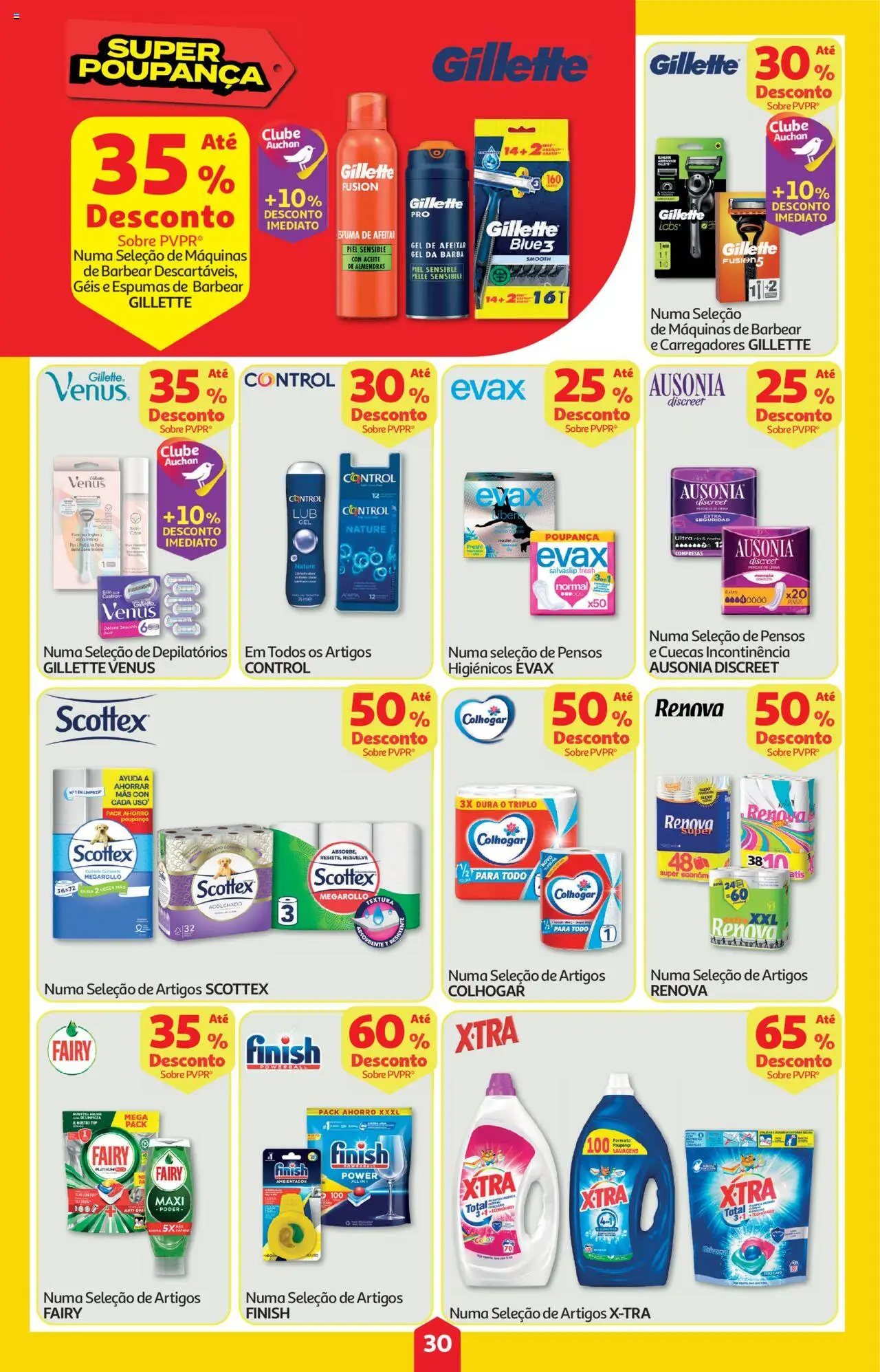 Auchan folheto │ válido de 16.10.2025 | Página: 30 | Produtos: Mesa, Cuecas