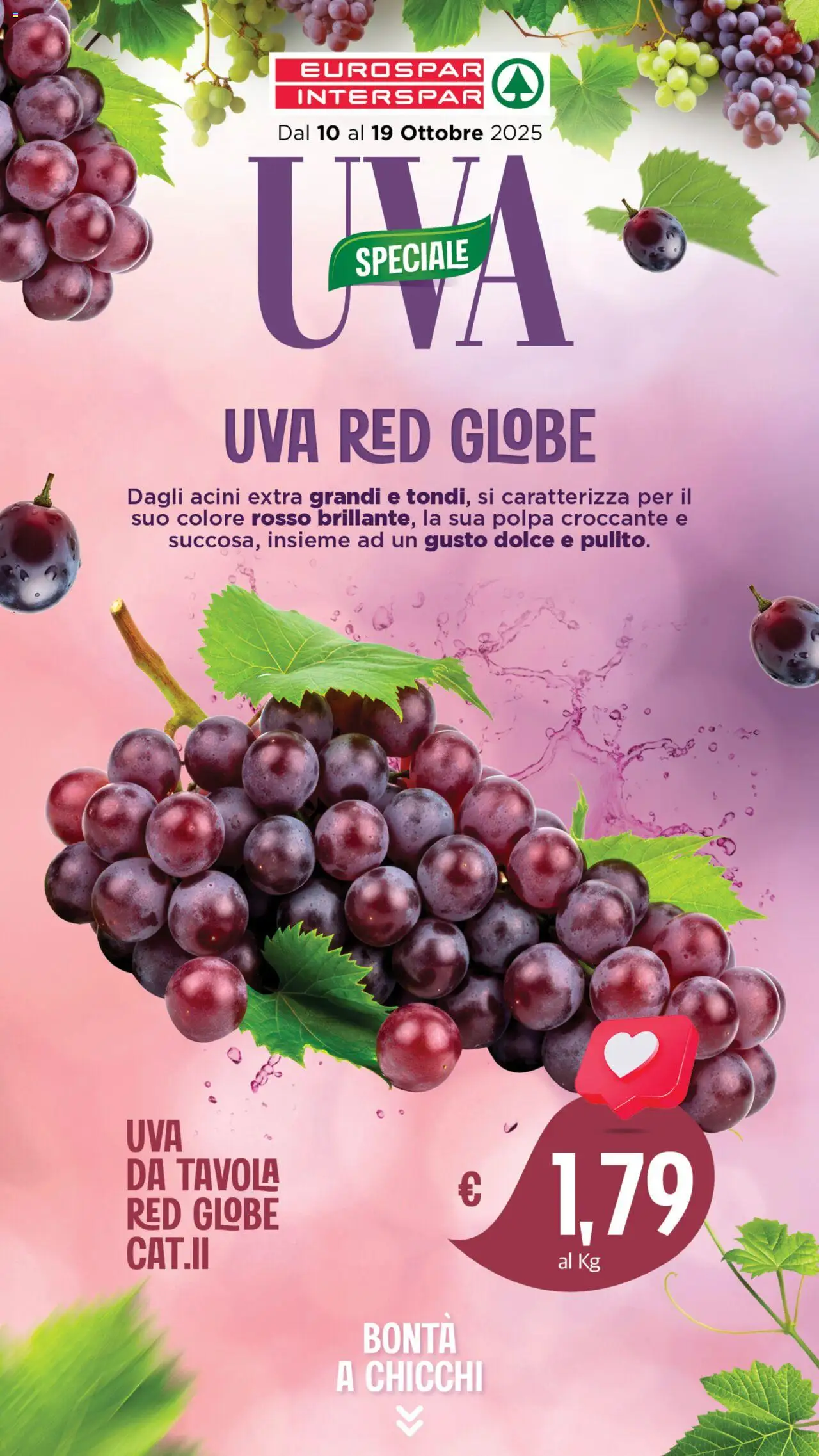 Volantino Interspar del 10.10.2025 | Pagina: 12 | Prodotti: Uva