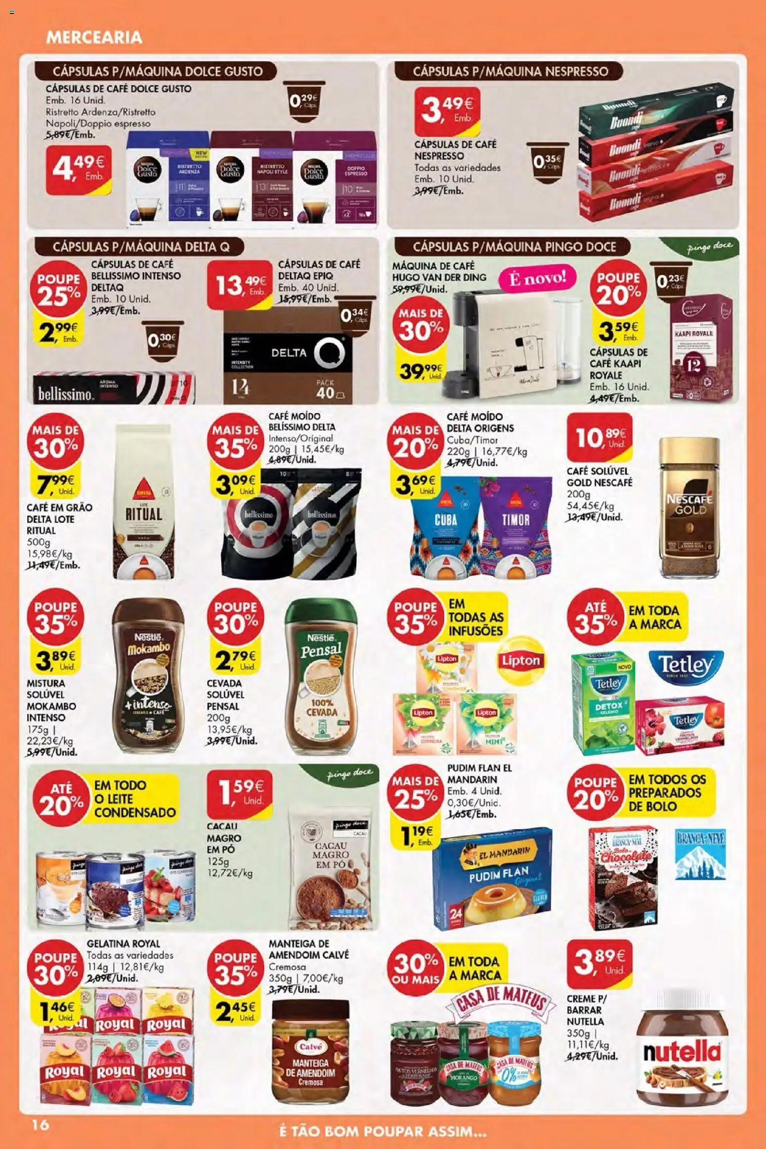 Pingo Doce Black Friday │ válido de 27.11.2025 | Página: 16 | Produtos: Delta q, Leite, Nestlé, Chocolate
