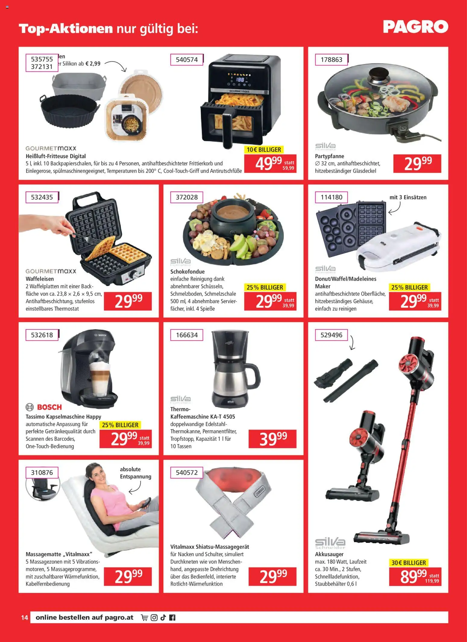 Pagro-Diskont Flugblatt gültig ab 11.12.2025 | Seite: 14 | Produkte: Kaffeemaschine