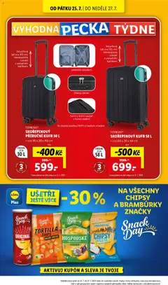 Lidl leták od 24.07.2025 | Strana: 36 | Produkty: Tortilla chips, Bramburky, Kufr, Chipsy