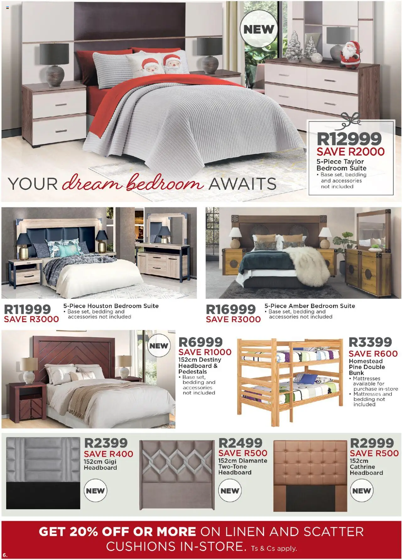 New House and Home catalogue – valid from 20.10.2025 | Page: 6 | Products: Headboard