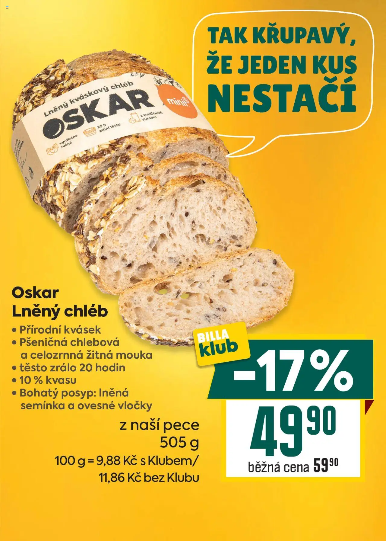 Billa Velký leták od 25.06.2025 | Strana: 5 | Produkty: Chléb, Vločky, Ovesné vločky, Žitná mouka