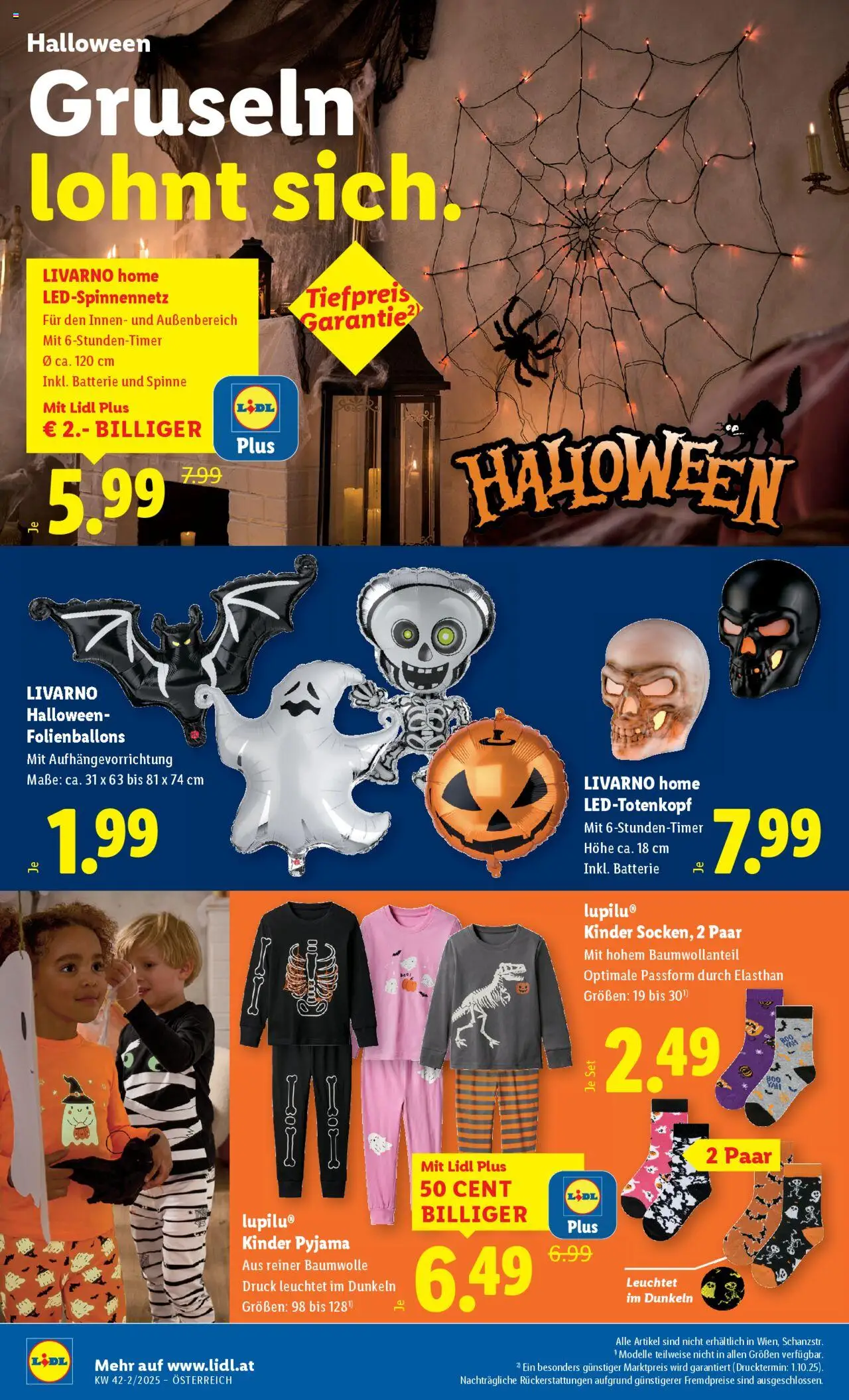 Lidl Flugblatt gültig ab 16.10.2025 | Seite: 22 | Produkte: Pyjama, Batterie