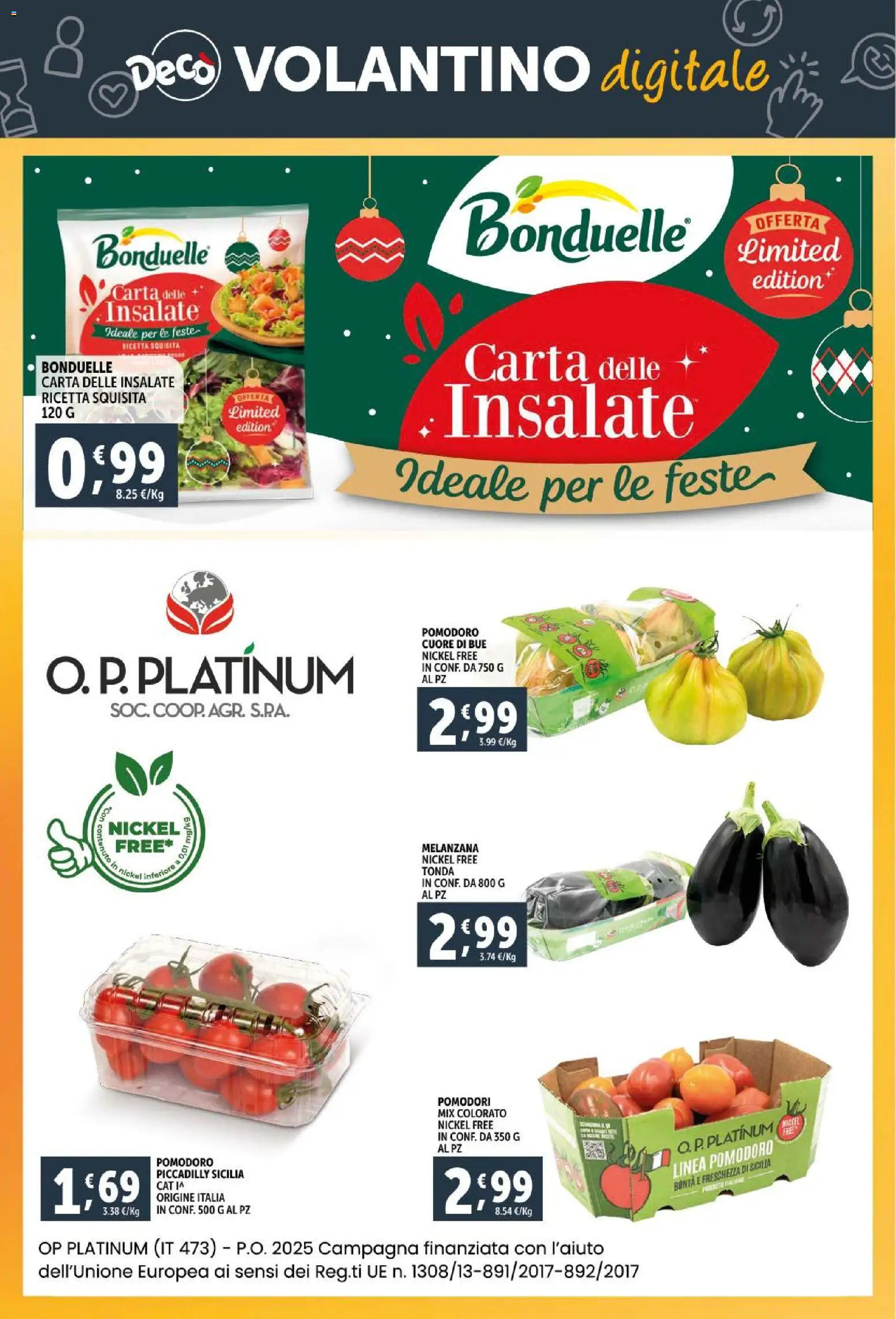 Volantino Decò del 15.12.2025 | Pagina: 32 | Prodotti: Pomodoro, Pomodori, Melanzana