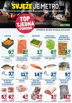 Metro - METRO HR - Ultra svježa ponuda - Pregled kataloga iz trgovine Metro, vrijedi od 09.03.2026