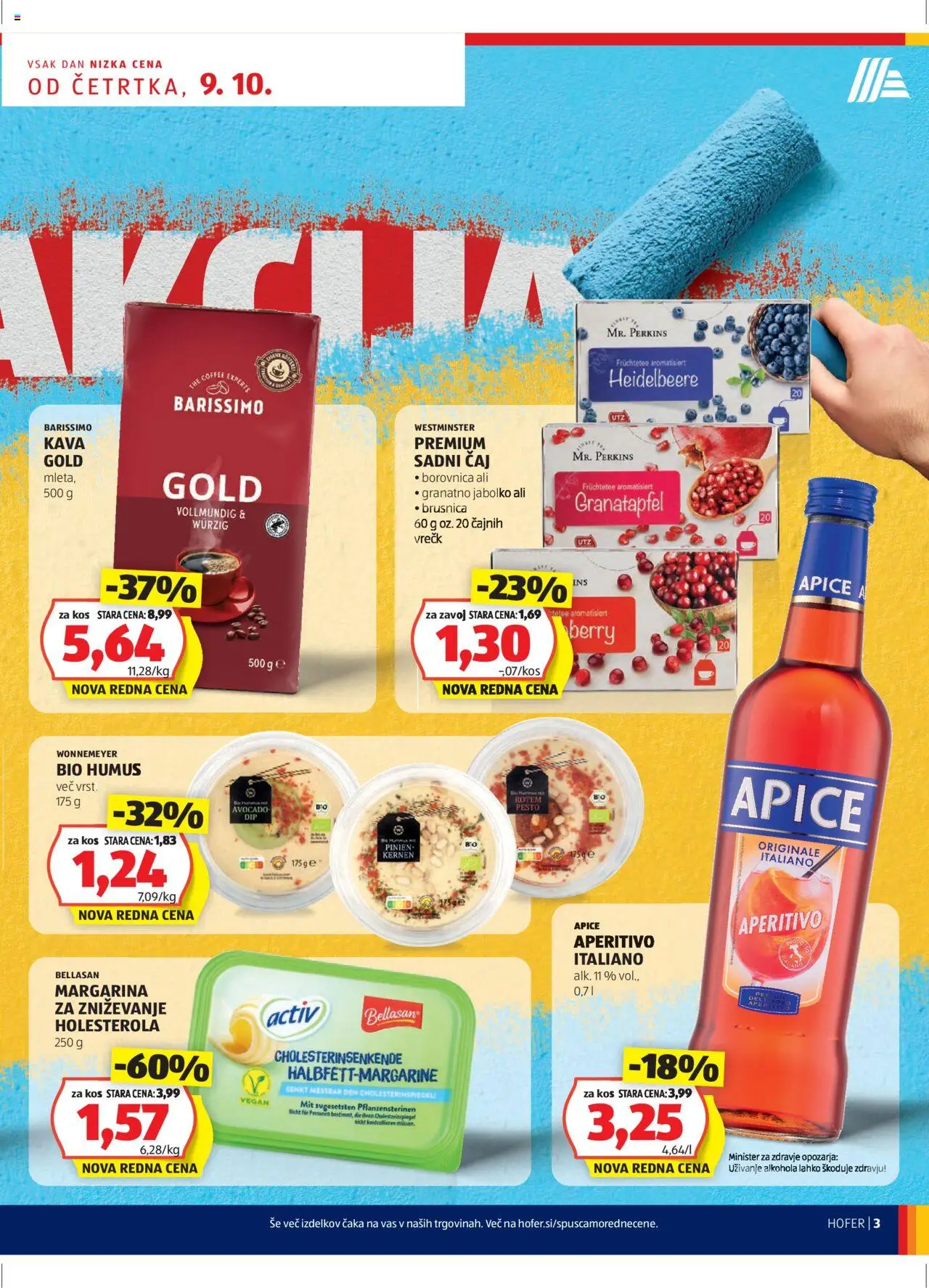 Hofer SI katalog | vrijedi od 09.10.2025 | Stranica: 3 | Proizvodi: Kava, Čaj, Borovnica, Humus