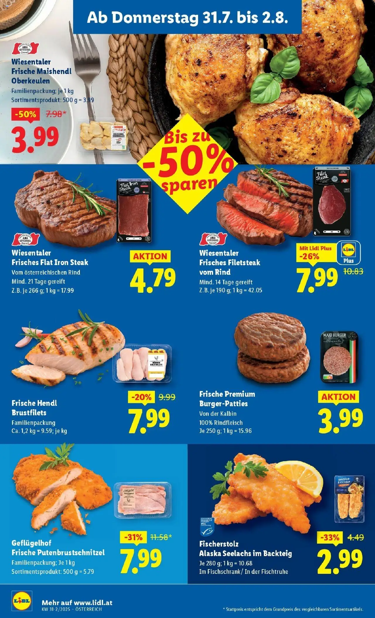 Lidl Flugblatt - Salzburg, Dornbirn, Jenbach gültig ab 31.07.2025 | Seite: 6 | Produkte: Rindfleisch