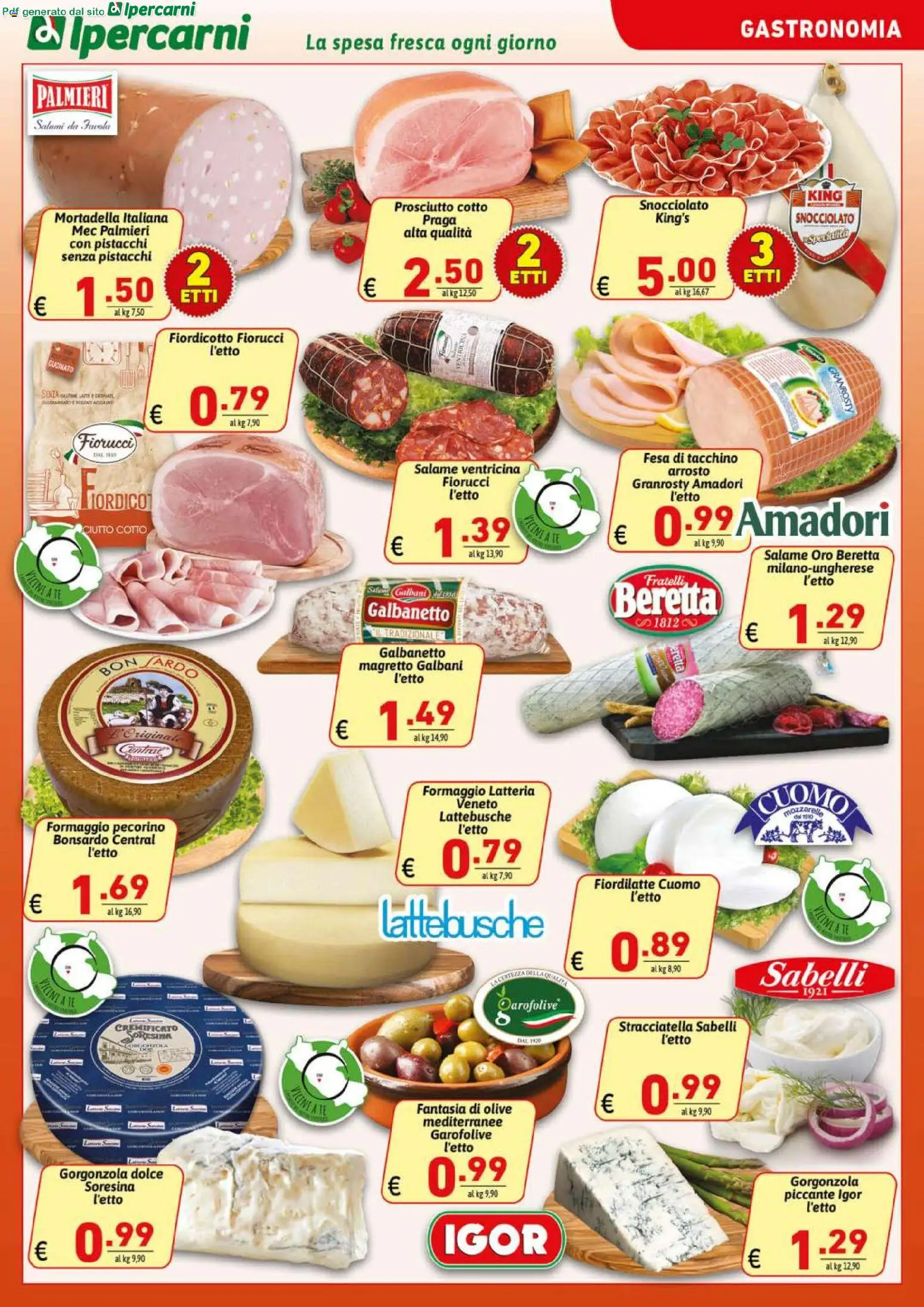 Volantino Ipercarni del 07.04.2026 | Pagina: 7 | Prodotti: Prosciutto Cotto, Cd, Mortadella, Pecorino