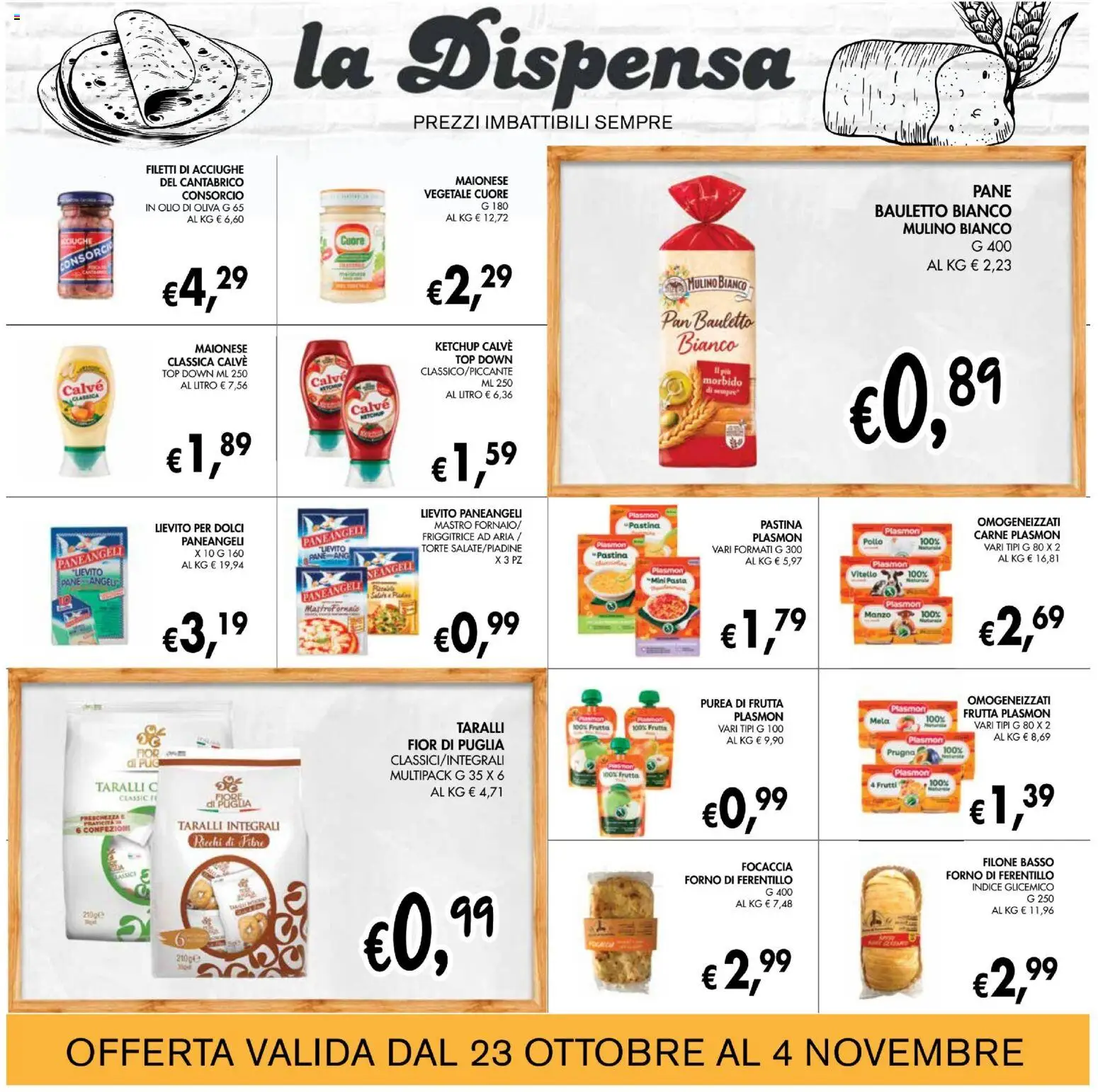 Volantino Coal del 23.10.2025 | Pagina: 15 | Prodotti: Pane, Pollo, Top, Pasta
