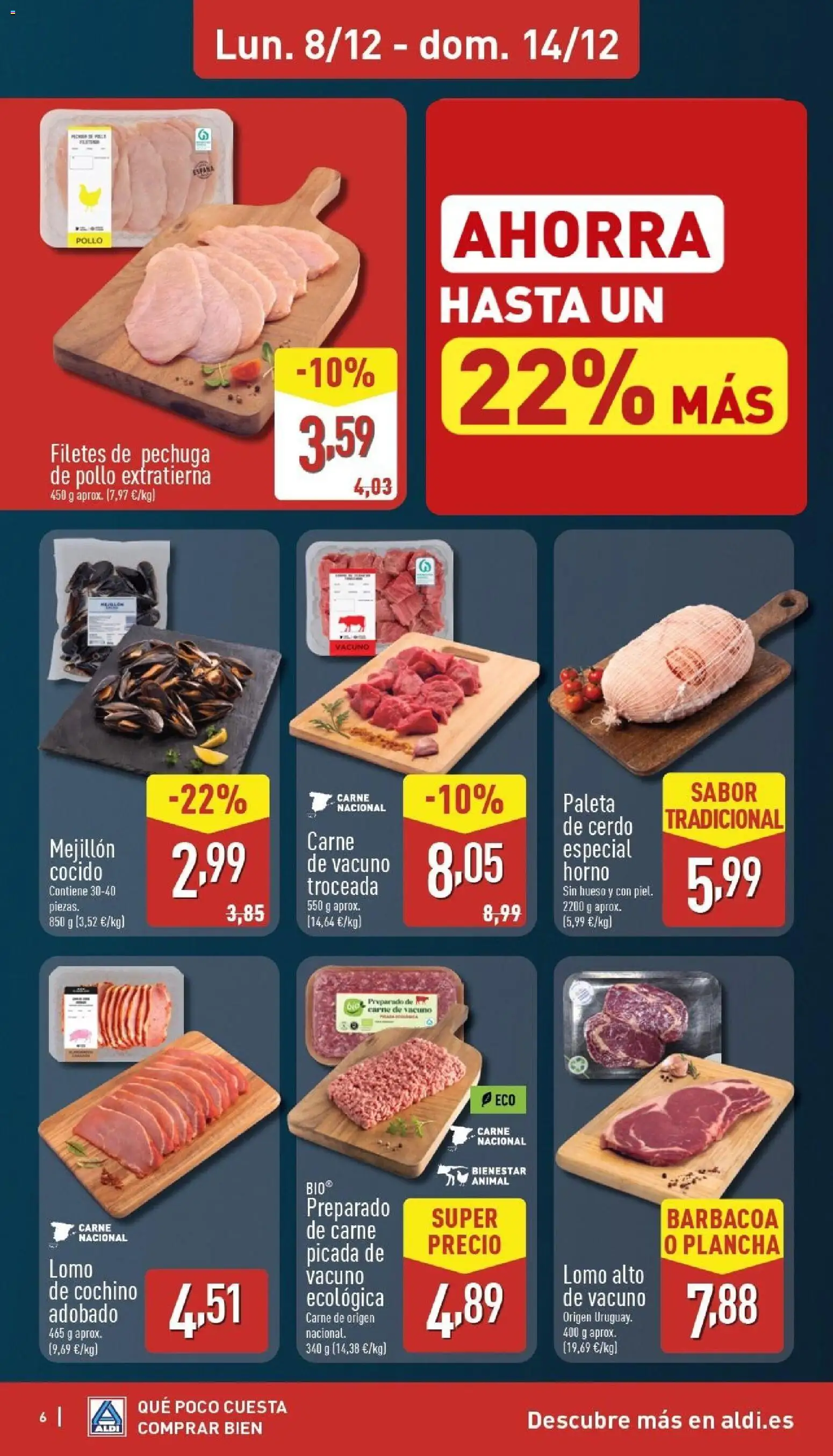 Aldi folleto Canarias │ válido desde el 08.12.2025 | Página: 6 | Productos: Δισκέτα, Cerdo, Barbacoa, Plancha