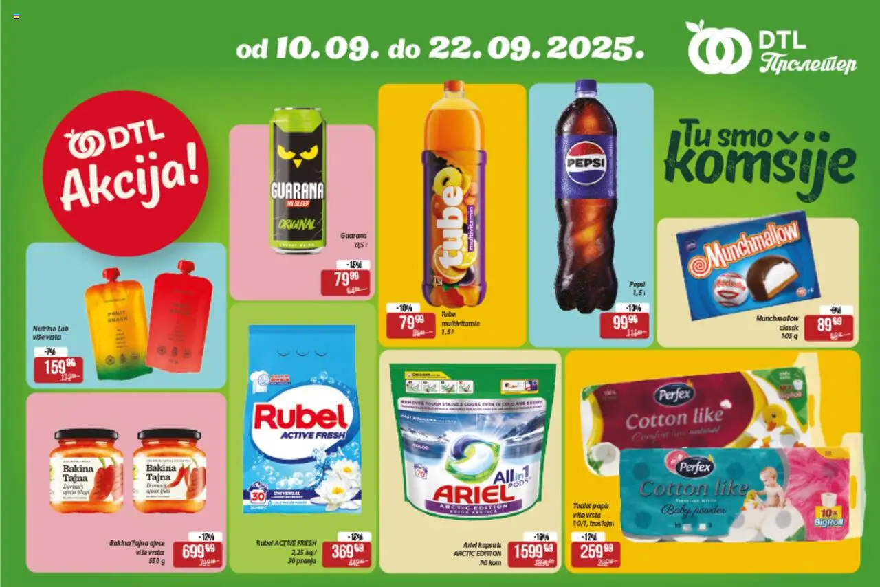 Metalac Proleter katalog - važi od 10.09.2025 | Strana: 2 | Proizvode: Ariel, Munchmallow, Kapsule, Guarana