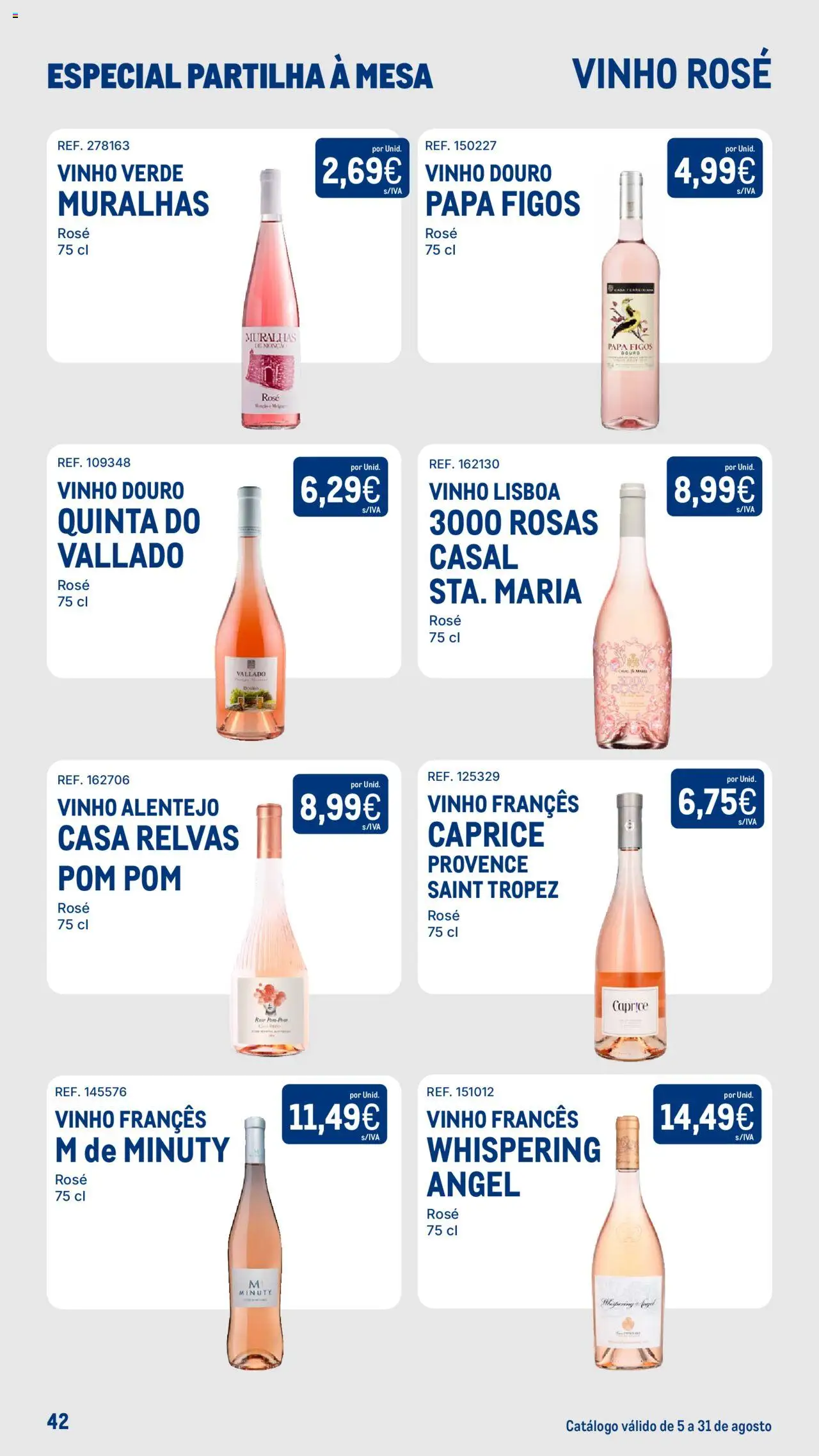 Makro - Especial Partilha à Mesa │ válido de 05.08.2025 | Página: 42 | Produtos: Mesa, Vinho