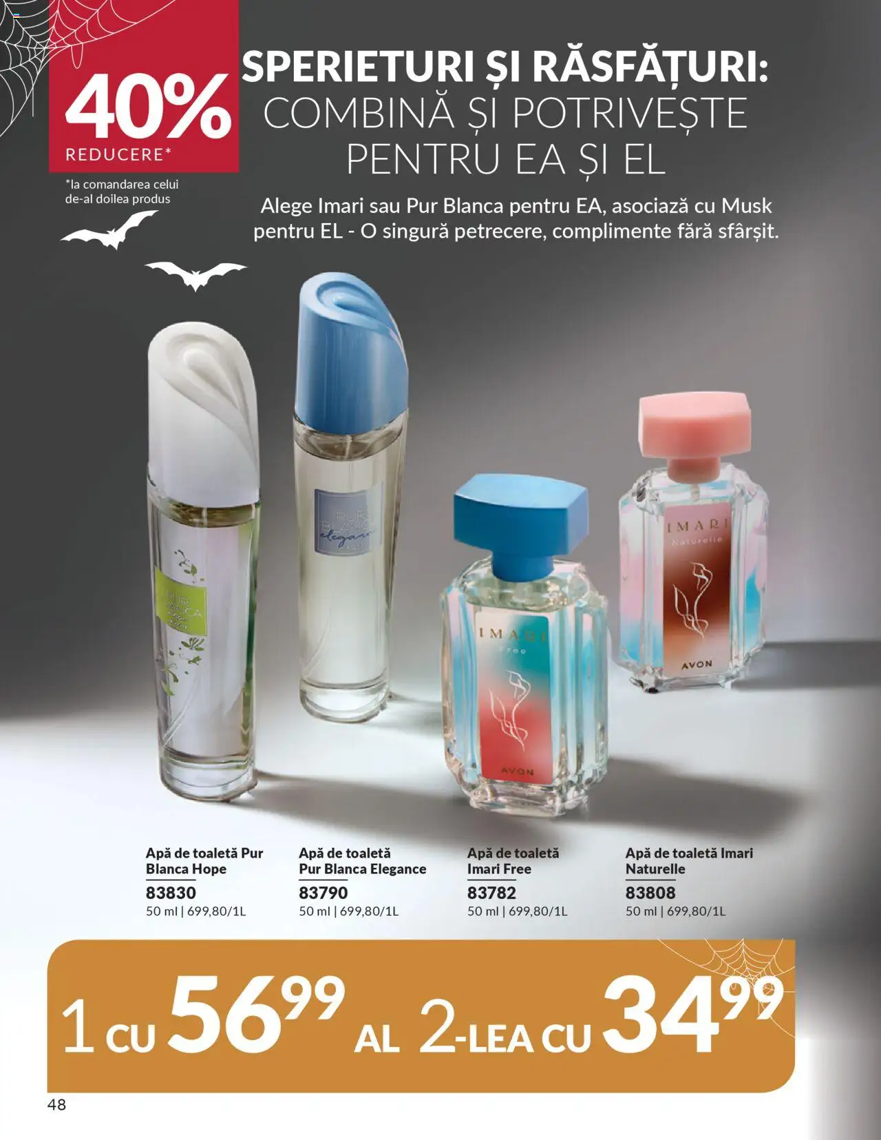 Noul catalog Avon – valabil de la 14.10.2025 | Pagină: 48 | Produse: Toaletă, Apă de toaletă, Apă
