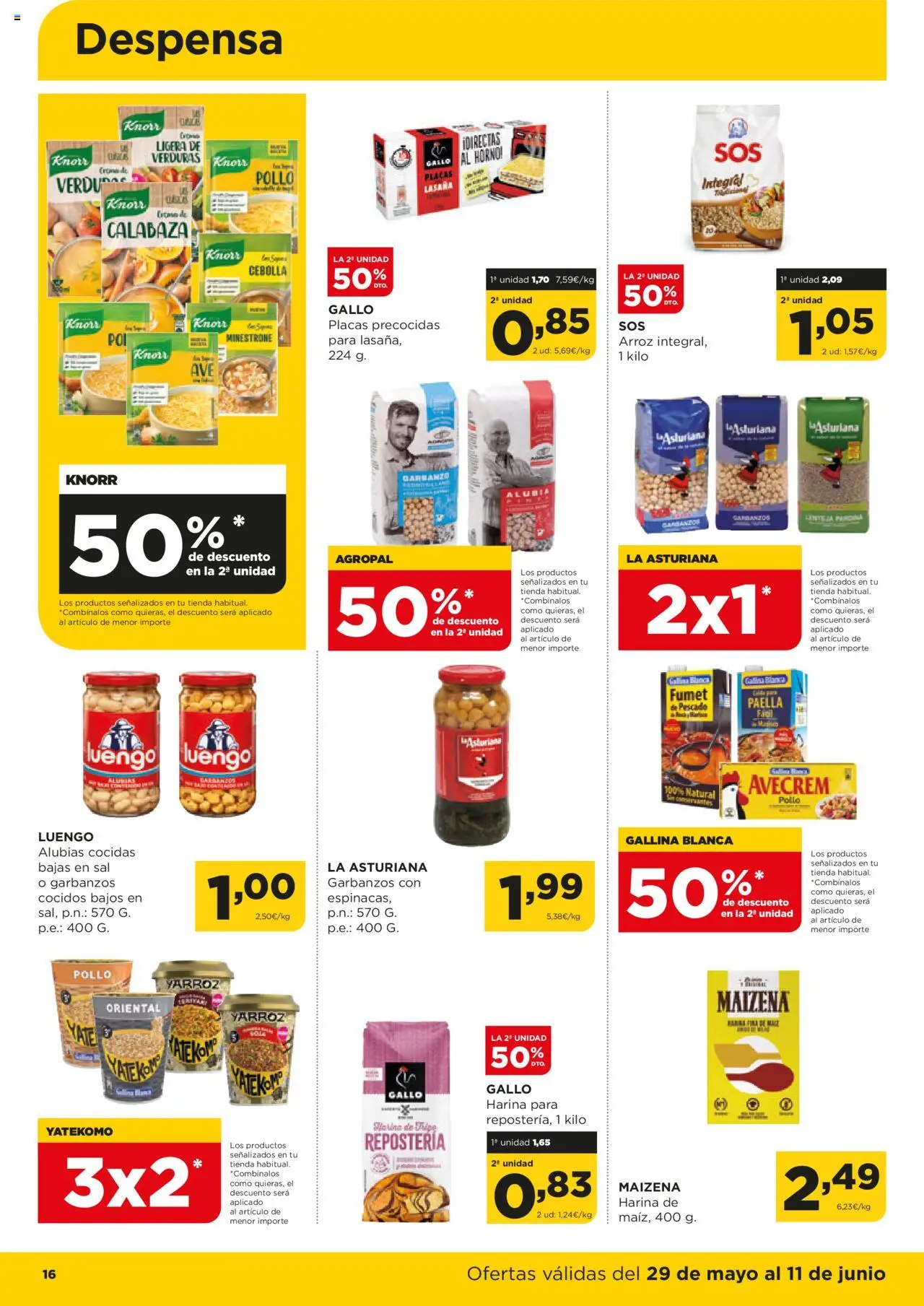 Alimerka folleto Castilla y León │ válido desde el 29.05.2025 | Página: 16 | Productos: Πράσινο τσάι, Arroz, Παγωμένο τσάι, Lasaña