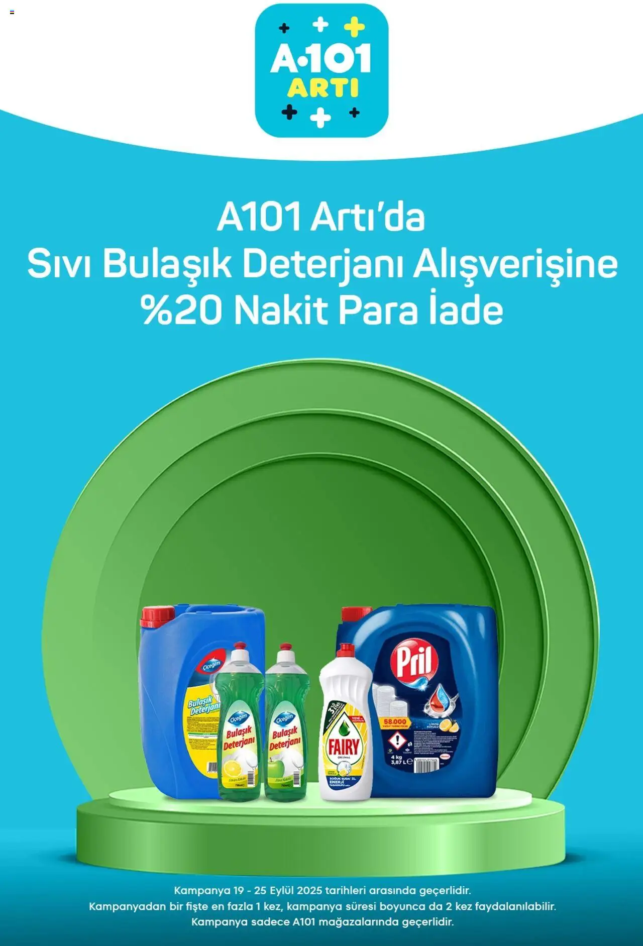 A101 Arti - 19.09.2025 tarihinden itibaren geçerlidir | Sayfa: 2 | Ürünler: Bulaşık deterjanı