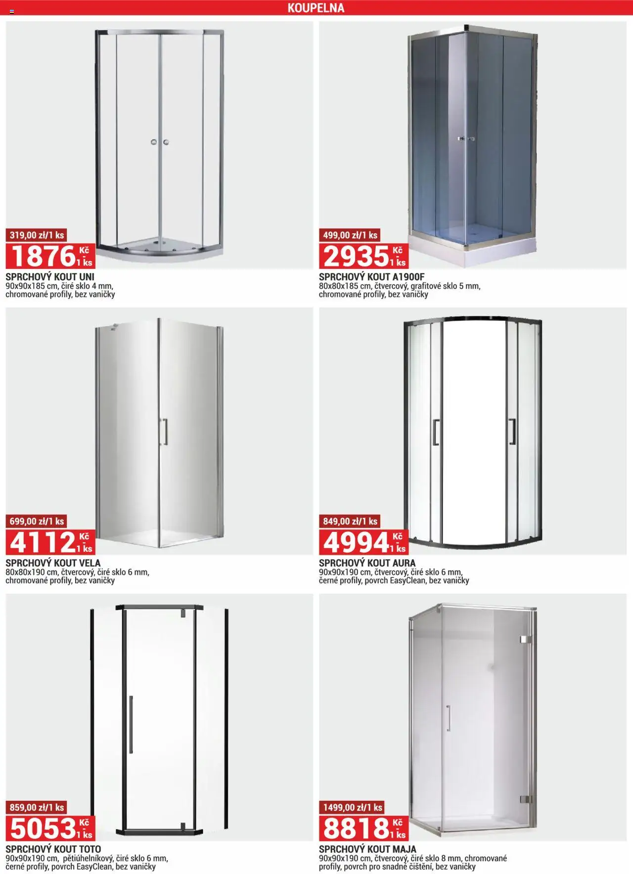 Merkury Market leták od 01.08.2025 | Strana: 7 | Produkty: Sprchový kout, Koupelna