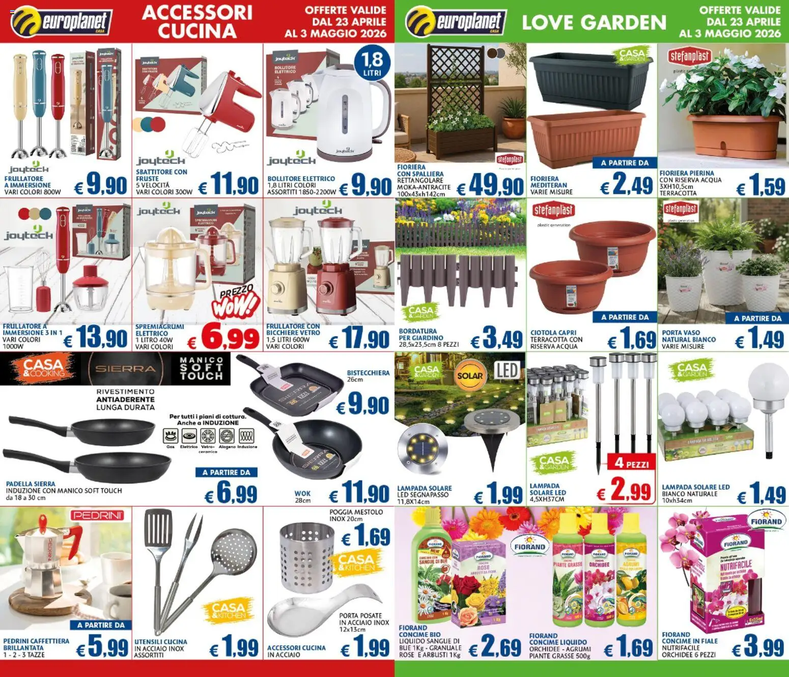 Volantino Europlanet Casa del 23.04.2026 | Pagina: 7 | Prodotti: Posate, Sbattitore, Agrumi, Lampada