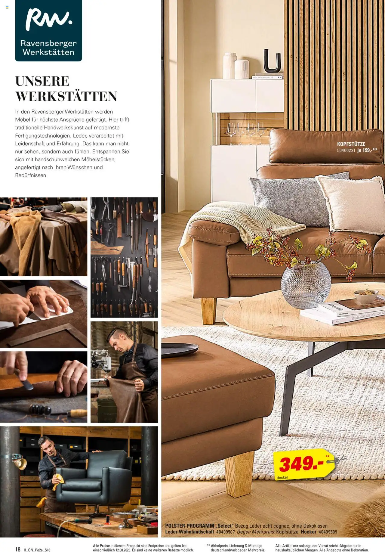 Höffner - Polster Spezial - gültig ab dem 30.07.2025 | Seite: 18 | Produkte: Hocker