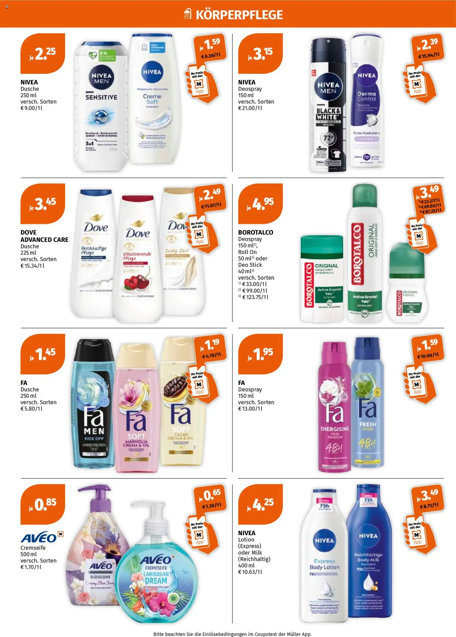 Müller Flugblatt gültig ab 06.04.2026 | Seite: 4 | Produkte: Dusche, Creme