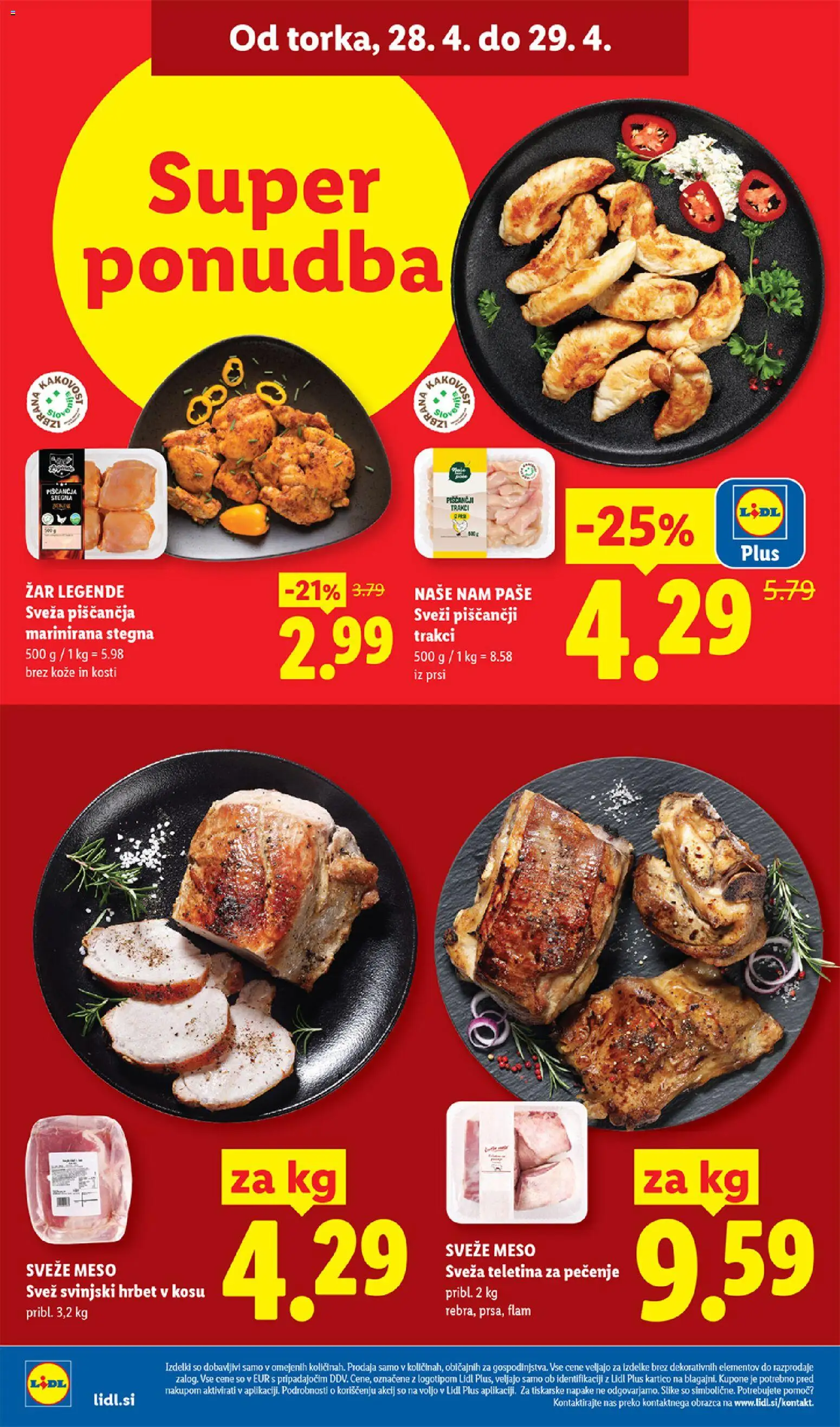 Novi Lidl katalog ponudbe – veljaven od 23.04.2026 | Stran: 48 | Izdelki: Zar, Teletina