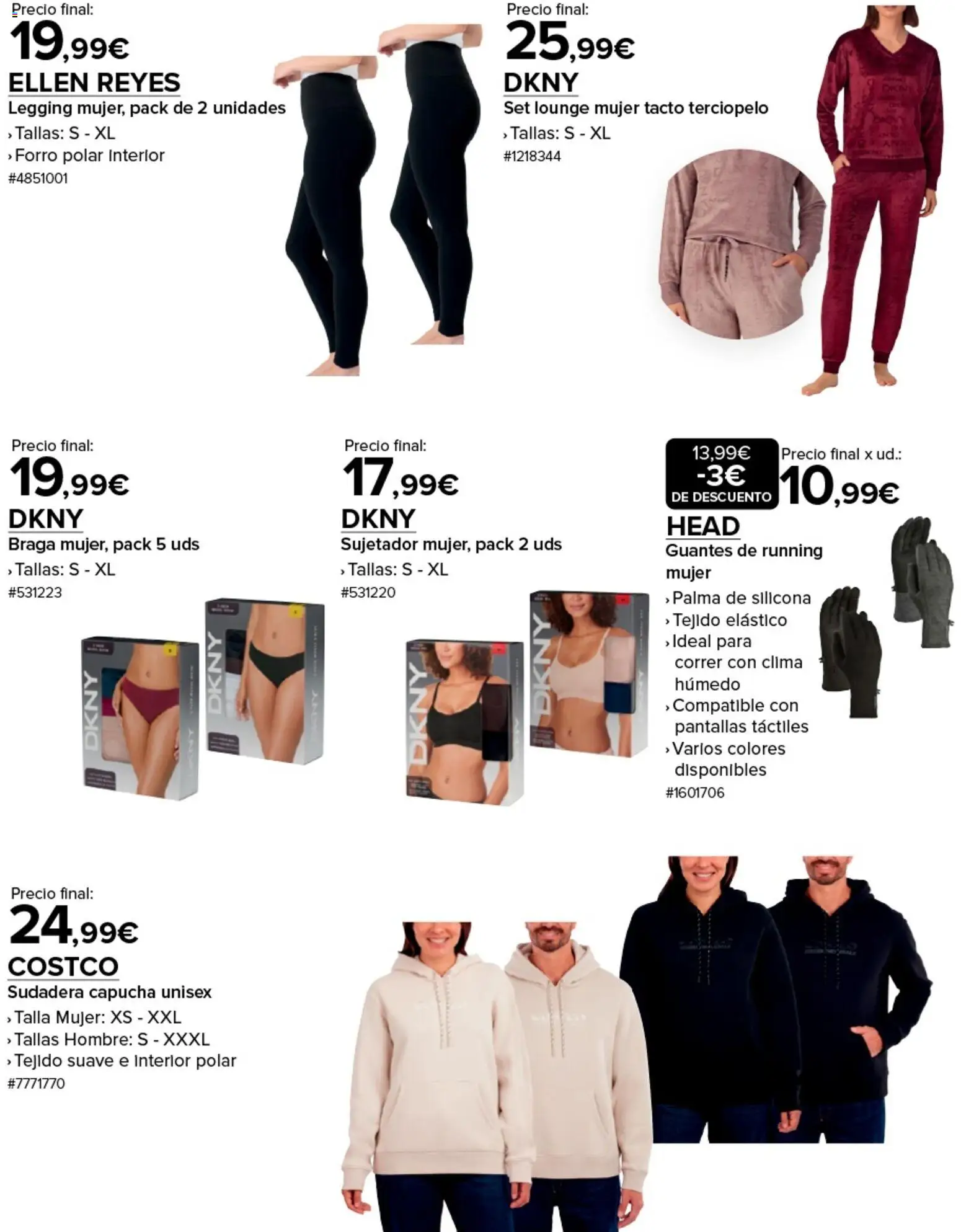 Costco catálogo │ válido desde el 13.11.2025 | Página: 11 | Productos: Sudadera, Guantes, Braga