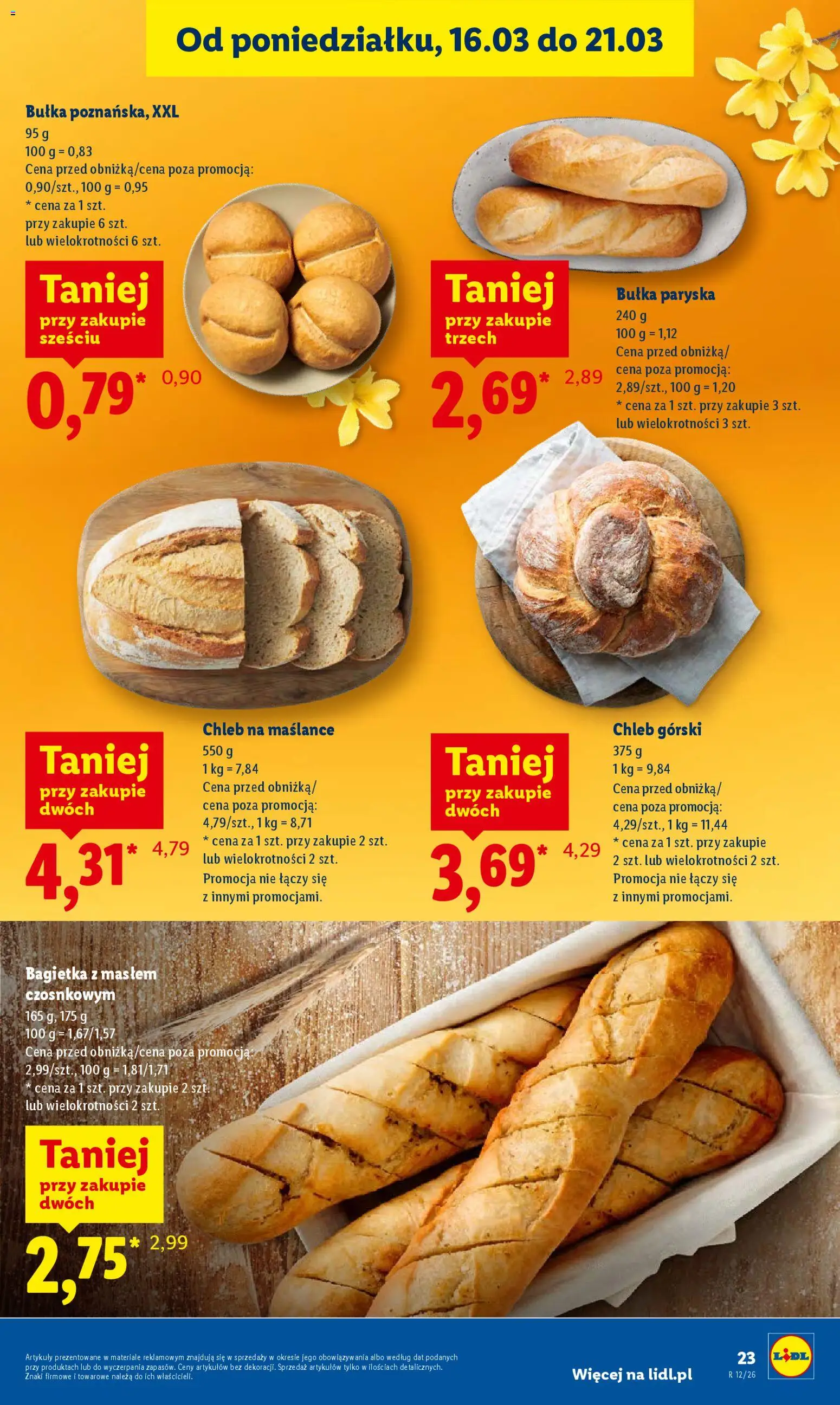 Lidl Polsko leták od 19.03.2026 | Strana: 23 | Produkty: Chléb