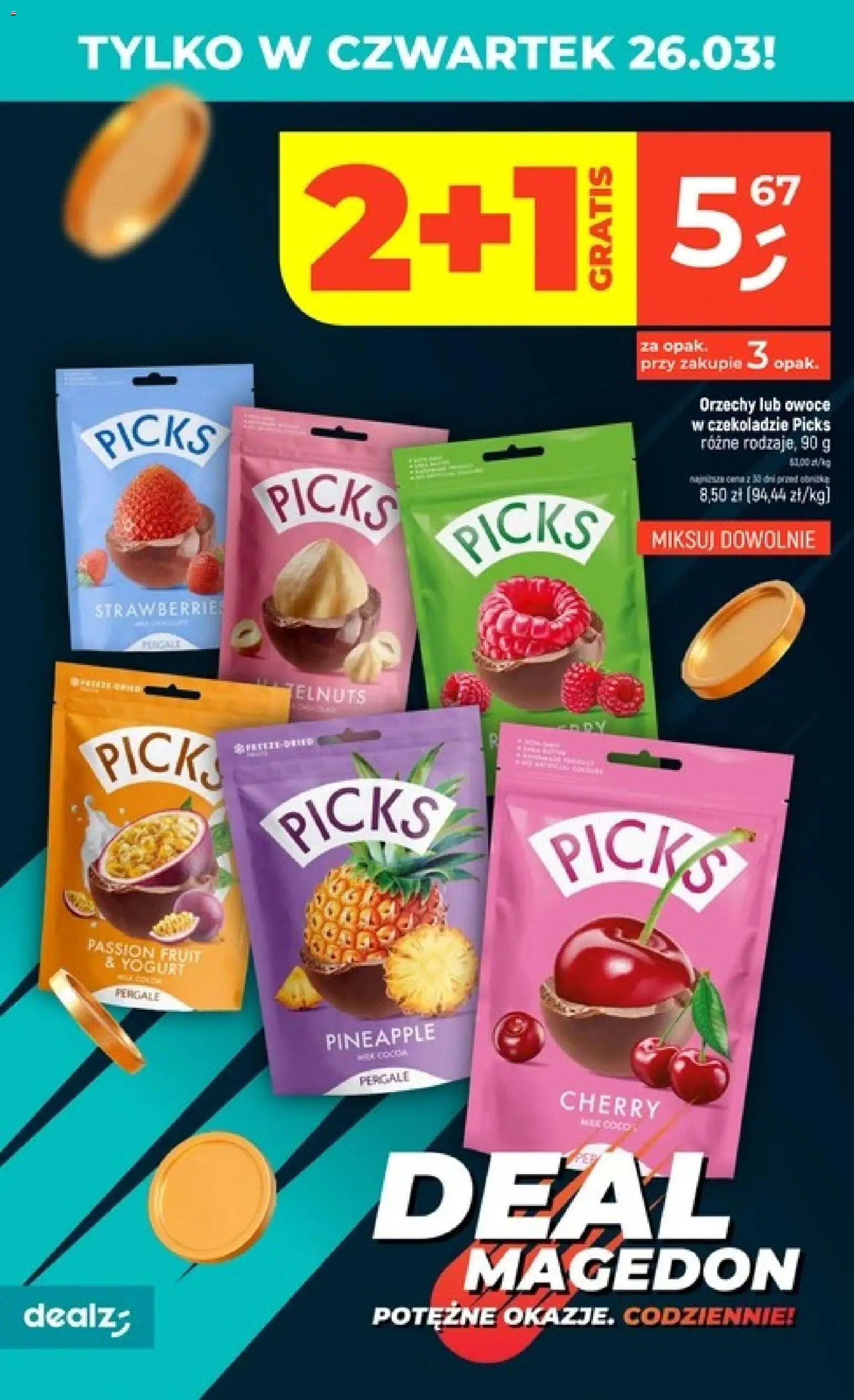 Dealz gazetka - Potężne okazje od 26.03.2026 | Strona: 2 | Produkty: Orzechy, Owoce