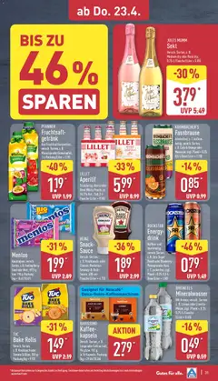 Aldi Prospekt 	 ab 20.04.2026 gültig | Seite: 31 | Produkte: Kaffee, Lillet, Fassbrause, Dolce gusto