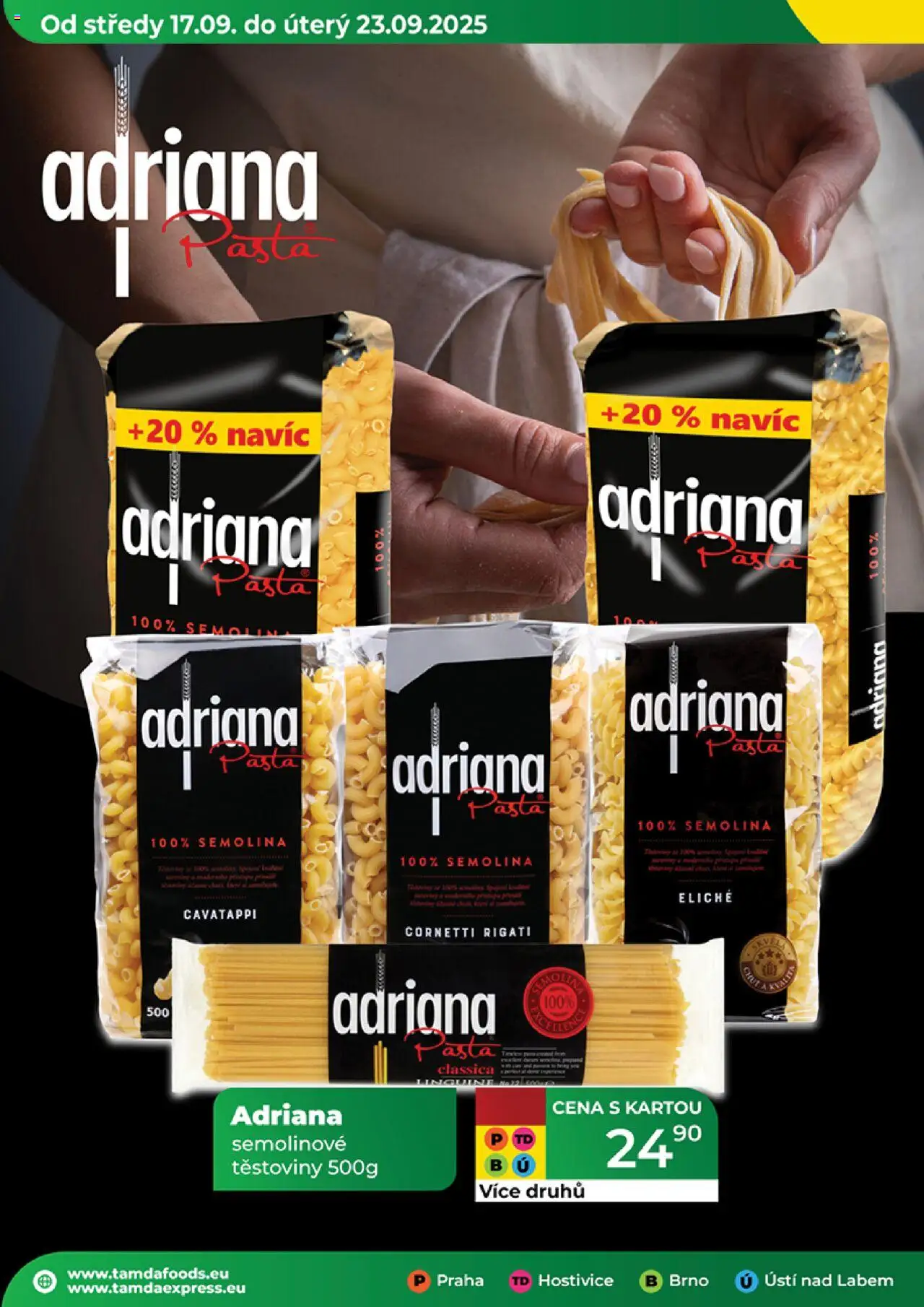 Tamda Foods leták od 17.09.2025 | Strana: 44 | Produkty: Těstoviny, Semolina, Semolinové těstoviny
