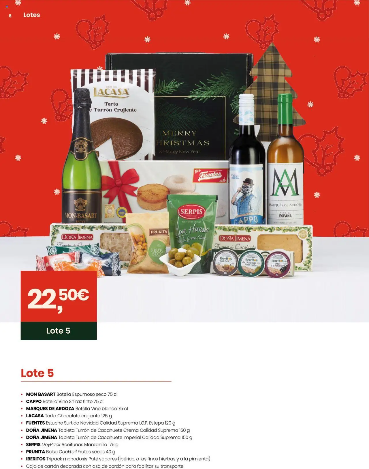 Eroski - Lotes y Cestas Navidad 2025 │ válido desde el 16.10.2025 | Página: 8 | Productos: Vino, Frutos secos, Crema, Bolsa