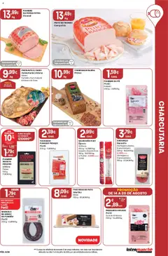 Intermarché folheto │ válido de 14.08.2025 | Página: 9 | Produtos: Peito de frango, Frango, Peru, Presunto