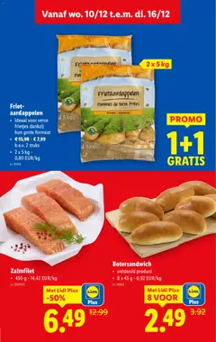 Friet-aardappelen, ideaal voor verse frietjes dankzij hun grote formaat - Voorbeeld van een folder van Lidl, geldig van 10.12.2025 | Pagina: 3