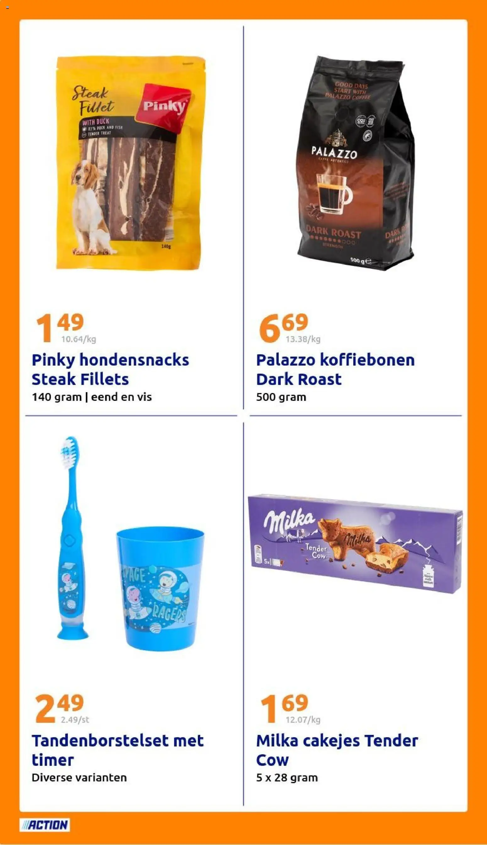 {H1} | Pagina: 22 | Producten: Vis, Koffiebonen, Steak