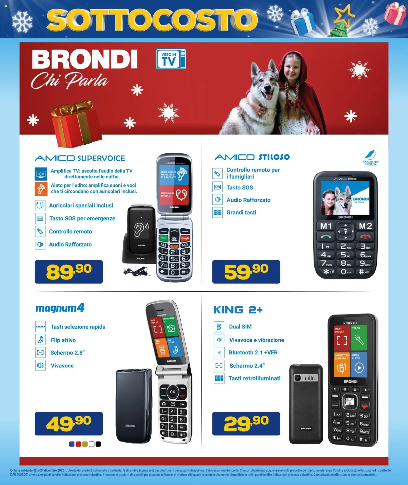 Volantino Euronics del 12.12.2025 | Pagina: 3 | Prodotti: Auricolari, Schermo, Torcia, Fotocamera